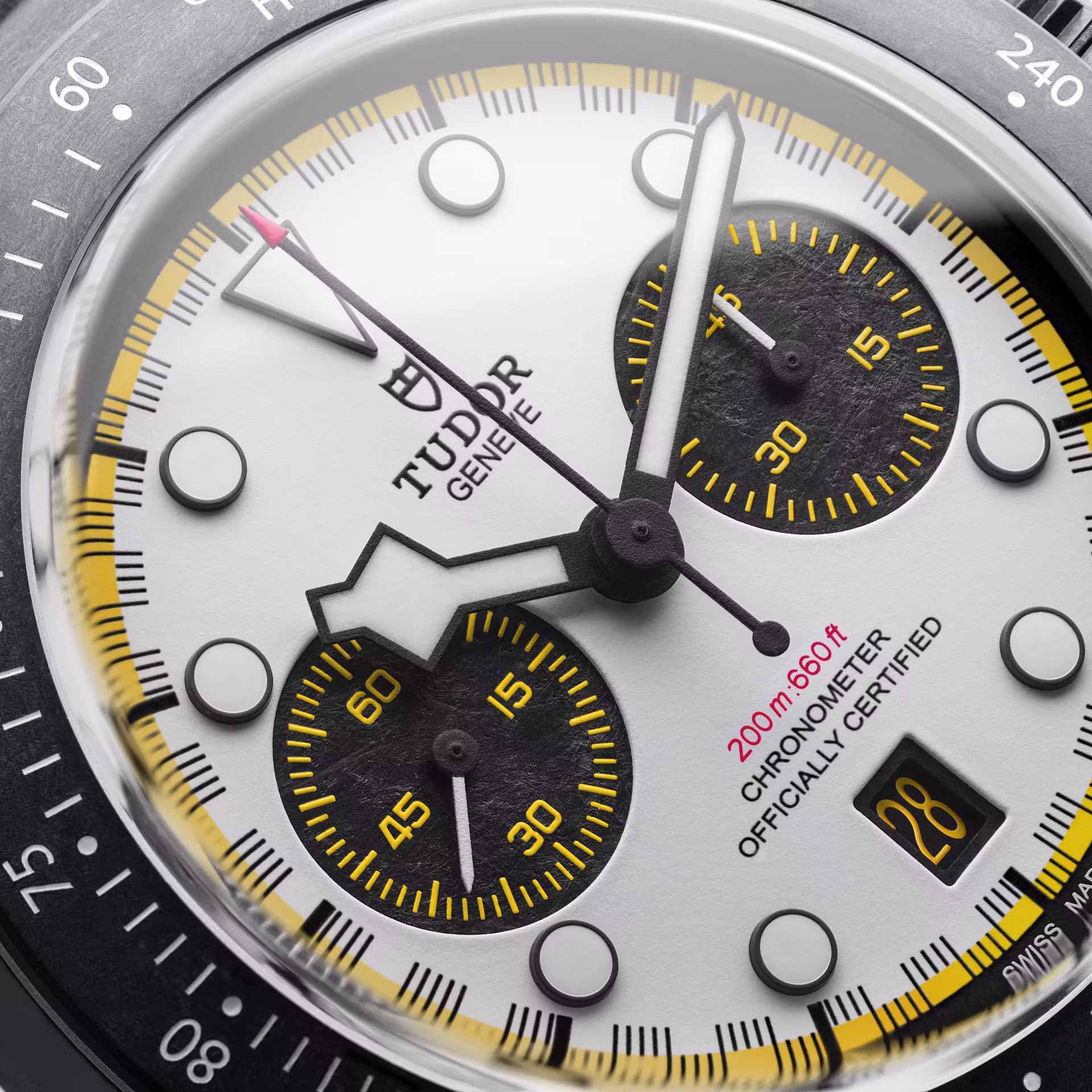 Black Bay Chrono "Carbon 26" Dial Close Up