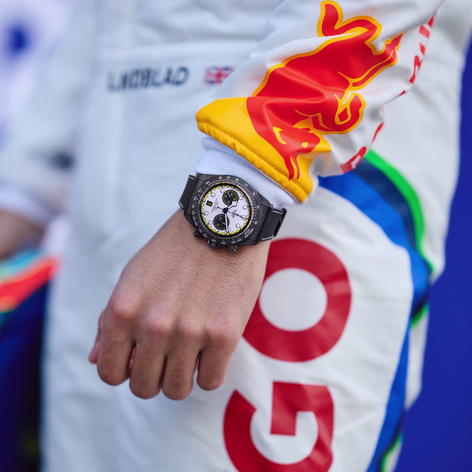 F1 Racer Tudor black bay 36 On The Wrist