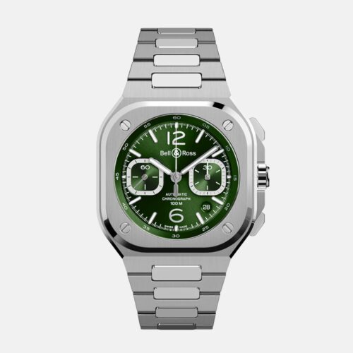 BR-05 chrono green steel
