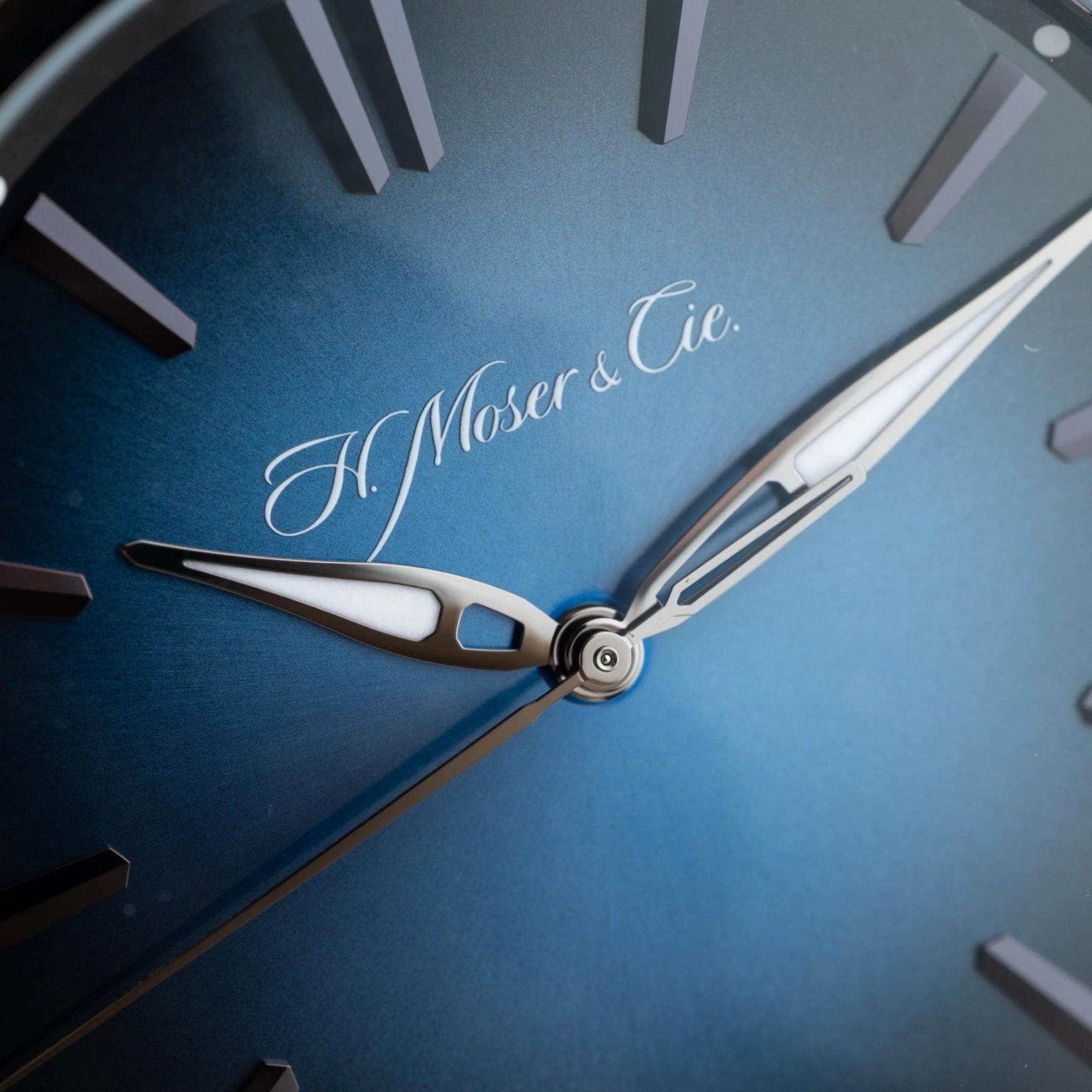 H. Moser and Cie. Pioneer Center Seconds Blue