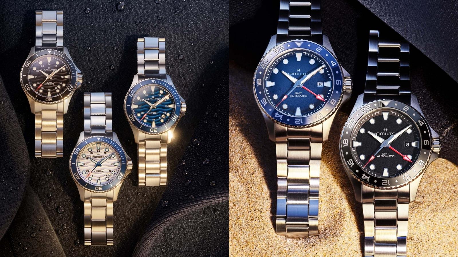 Hamilton Khaki Navy Scuba and Khaki Navy Scuba GMT