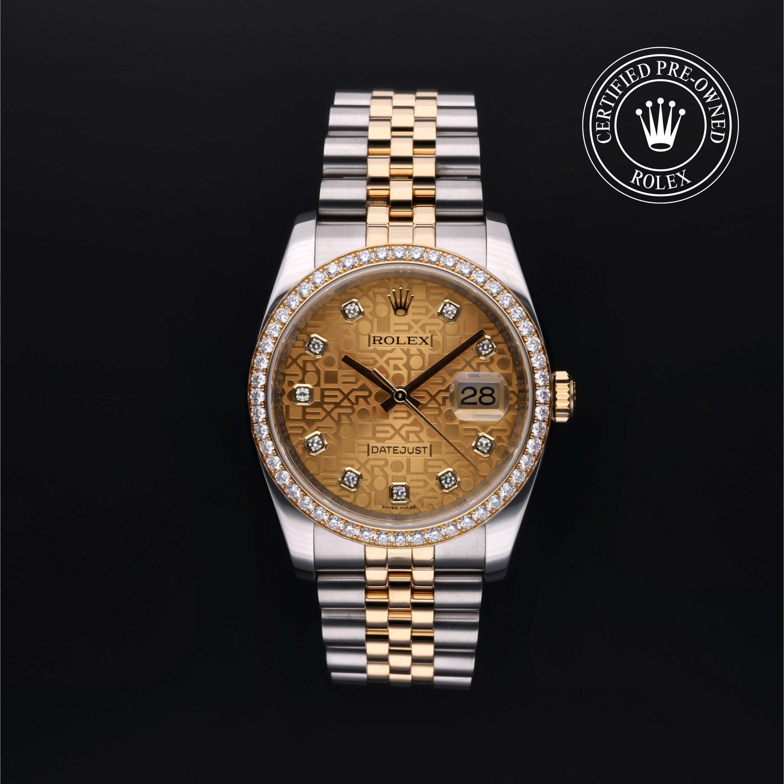 Rolex Certified Pre-Owned Datejust 36mm Yellow Rolesor 2017 Reference 116243
