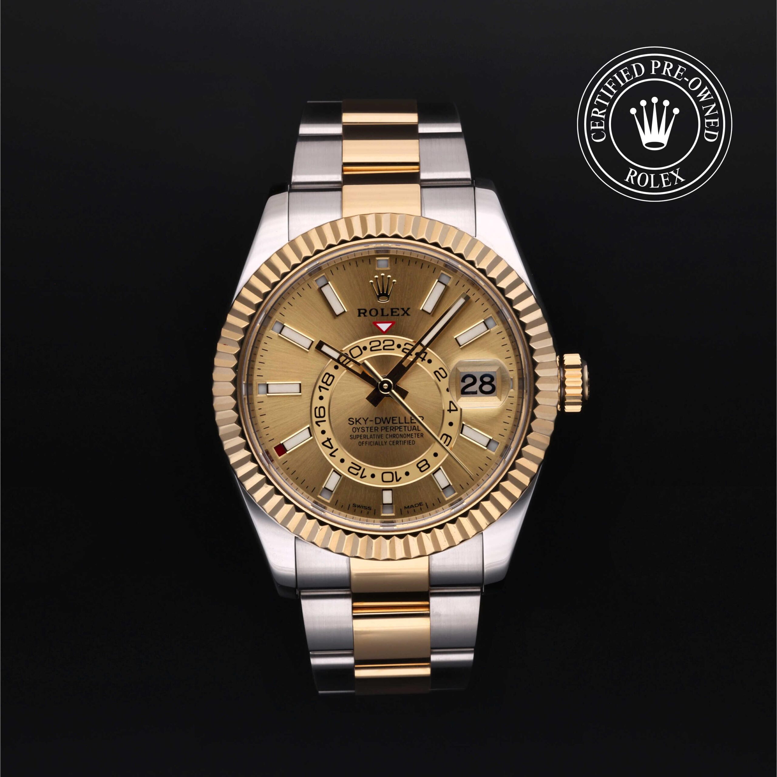 Rolex Certified Pre-Owned Sky-Dweller 42mm Yellow Rolesor 2020 Reference 326933