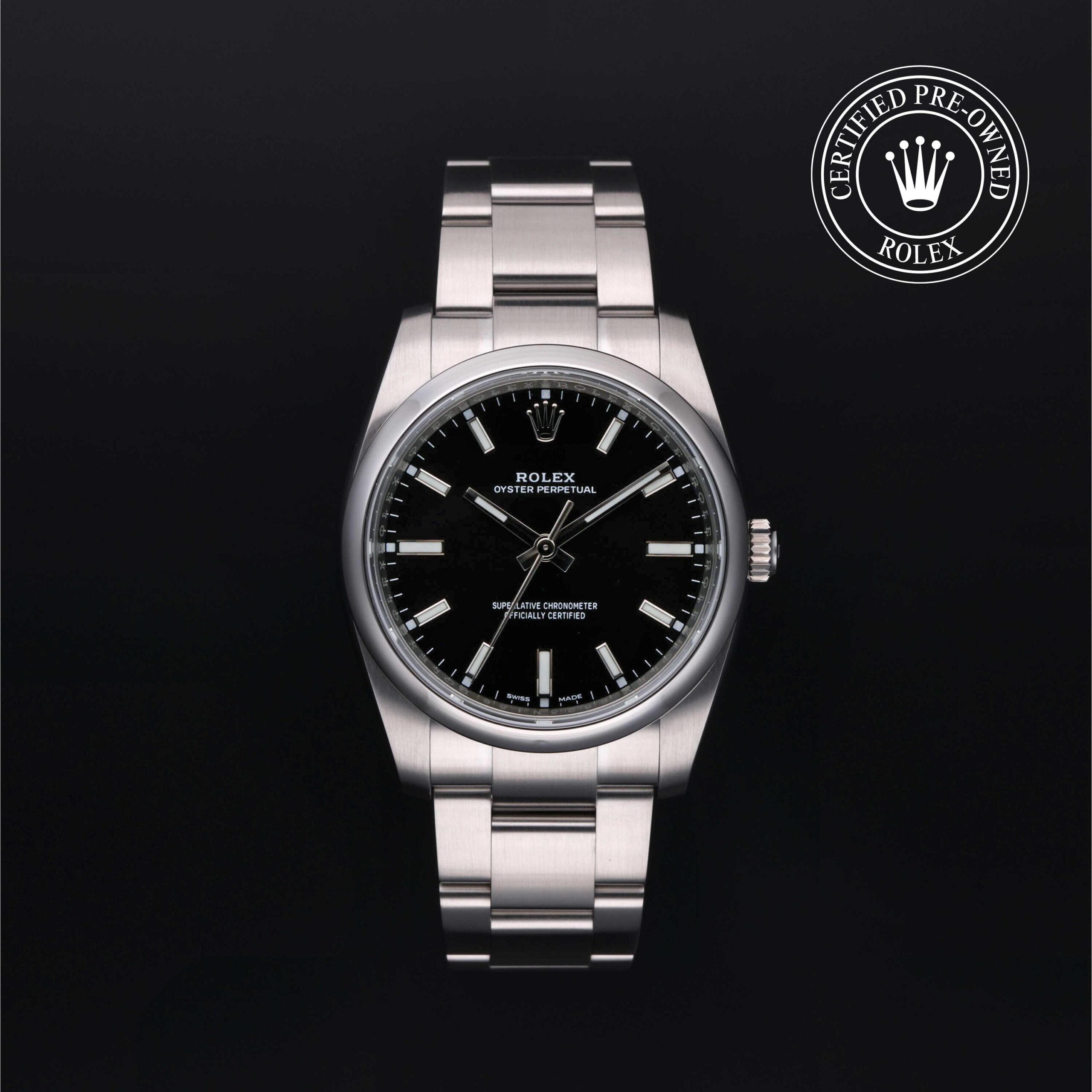 Rolex Certified Pre-Owned Oyster Perpetual 34mm Oystersteel 2020 Reference 114200