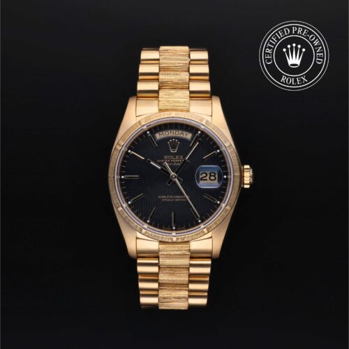 Rolex Certified Pre-Owned Day-Date 36mm 18 ct Yellow Gold 1984 Reference 18078
