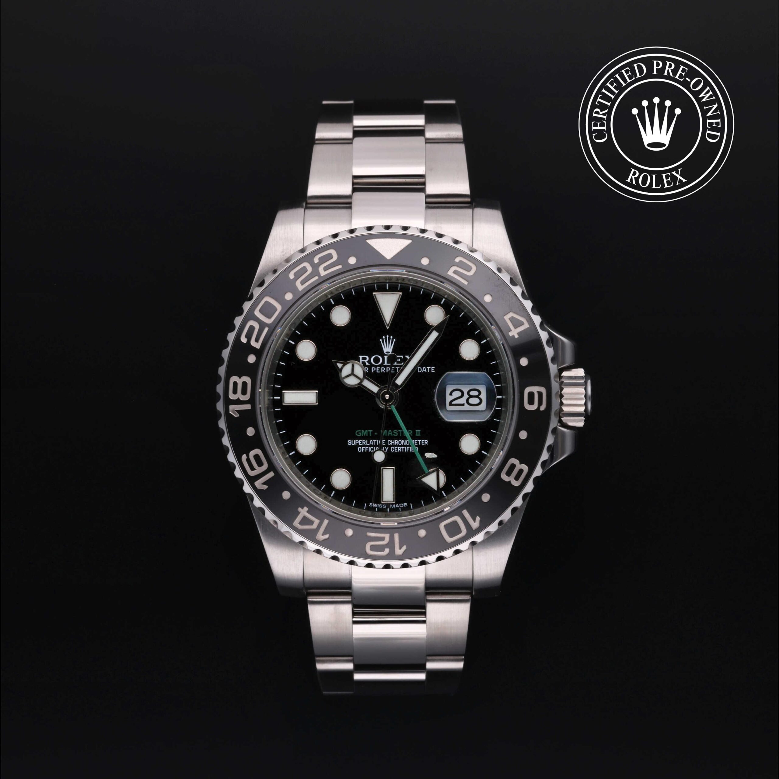Rolex Certified Pre-Owned GMT-Master II 40mm Oystersteel 2012 Reference 116710LN