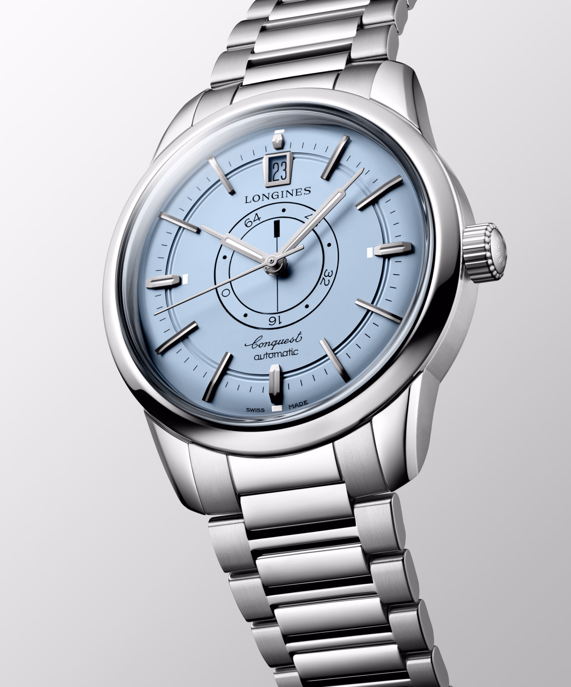 Longines Heritage Central Power Reserve Side Profile