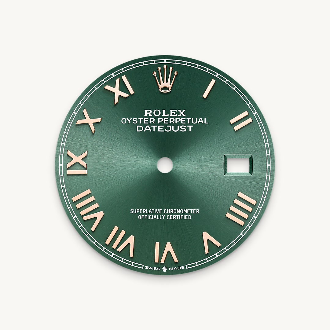 Mint green dial