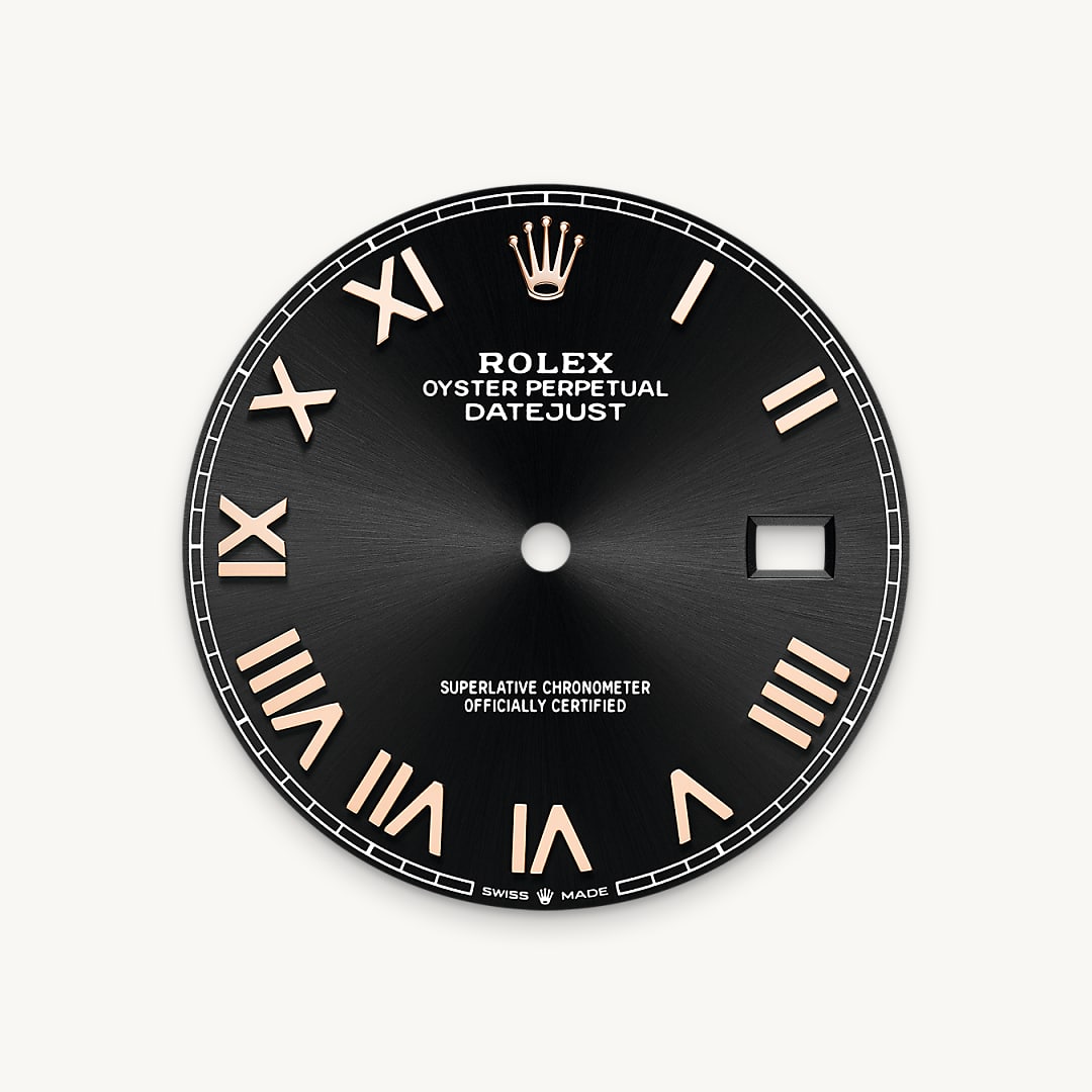 Bright black dial