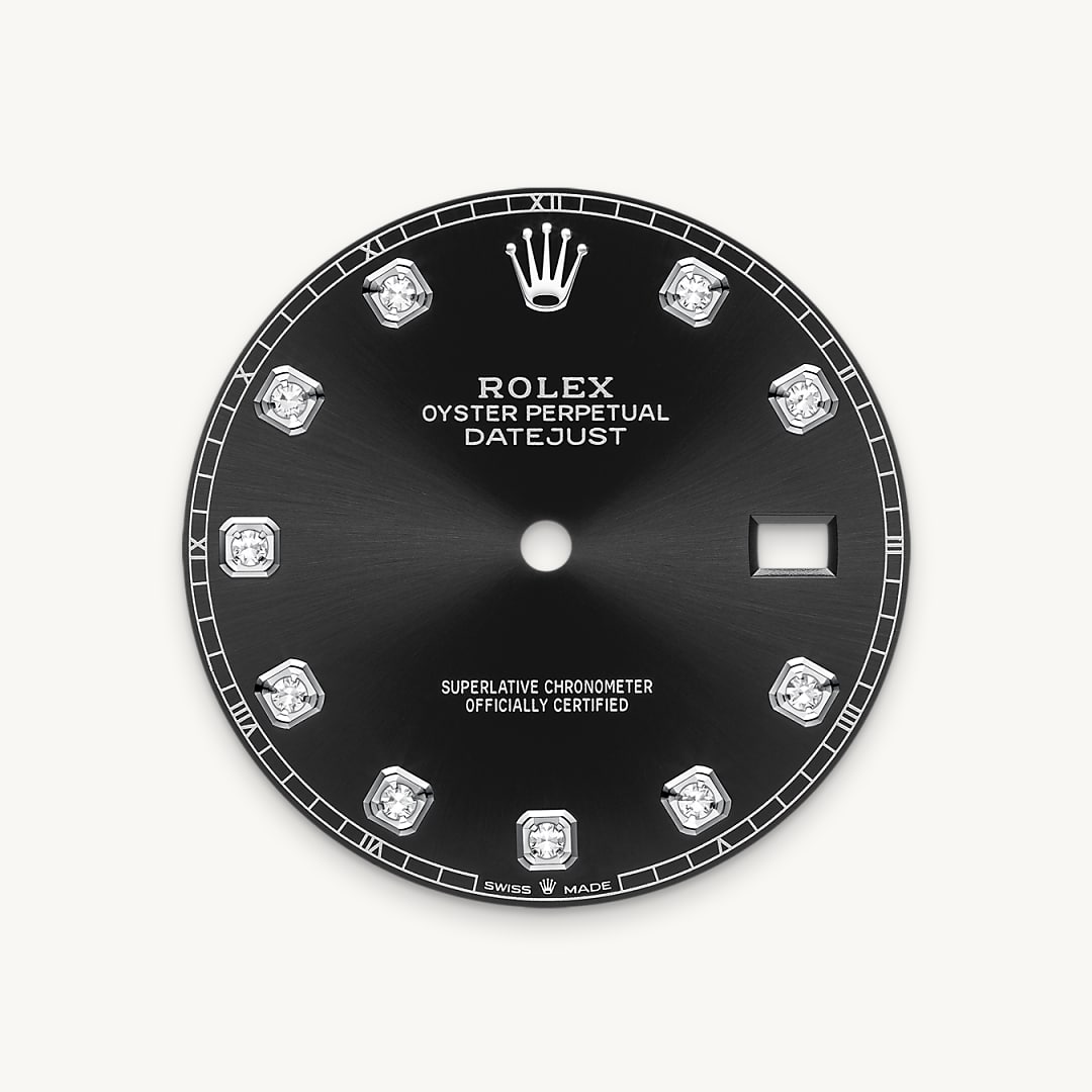 Bright black dial