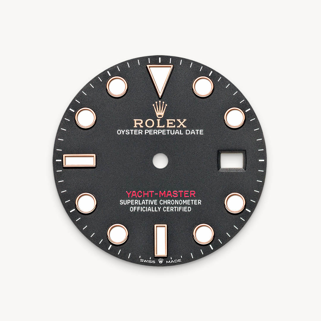 Intense black dial