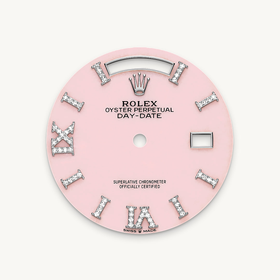 Pink opal dial