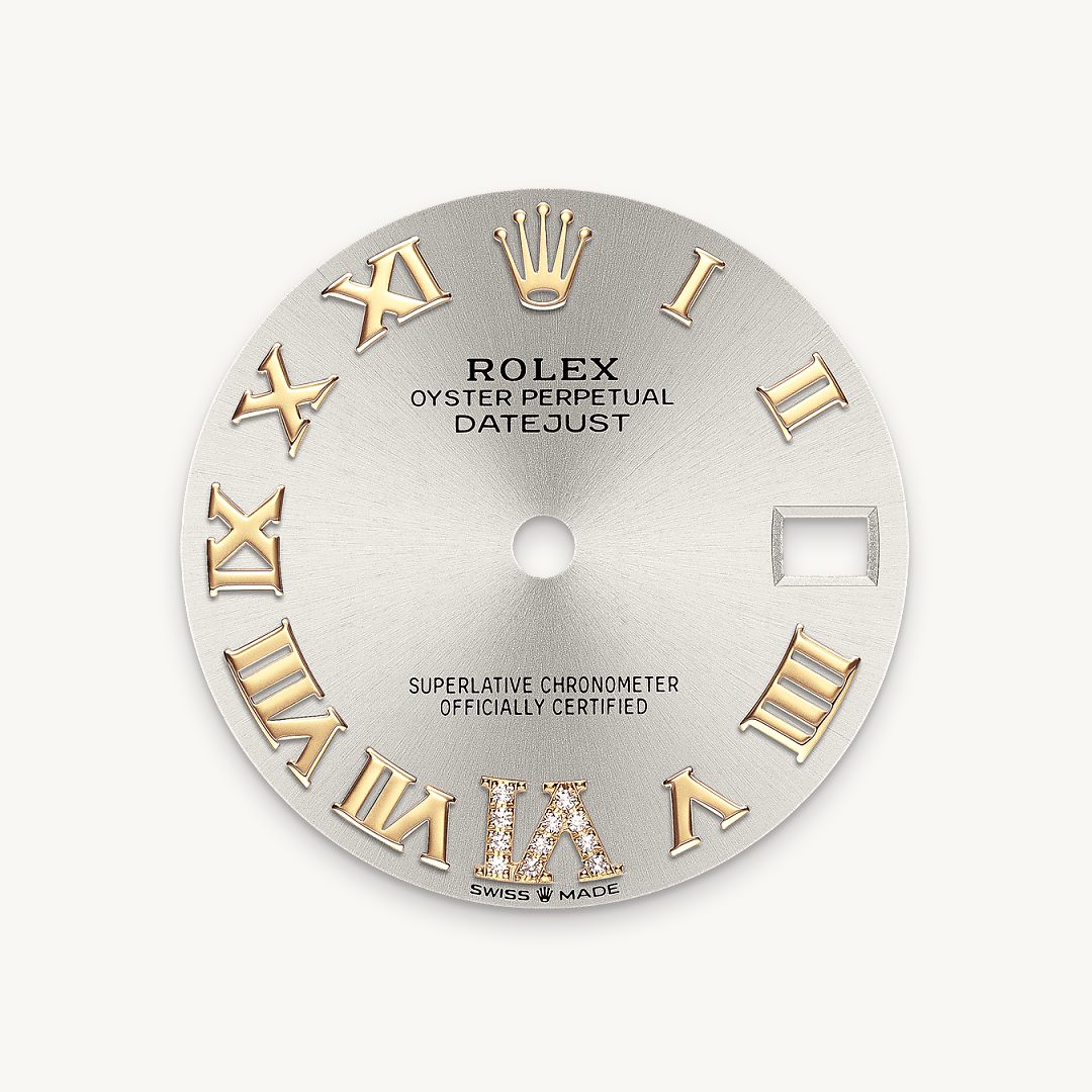Silver dial