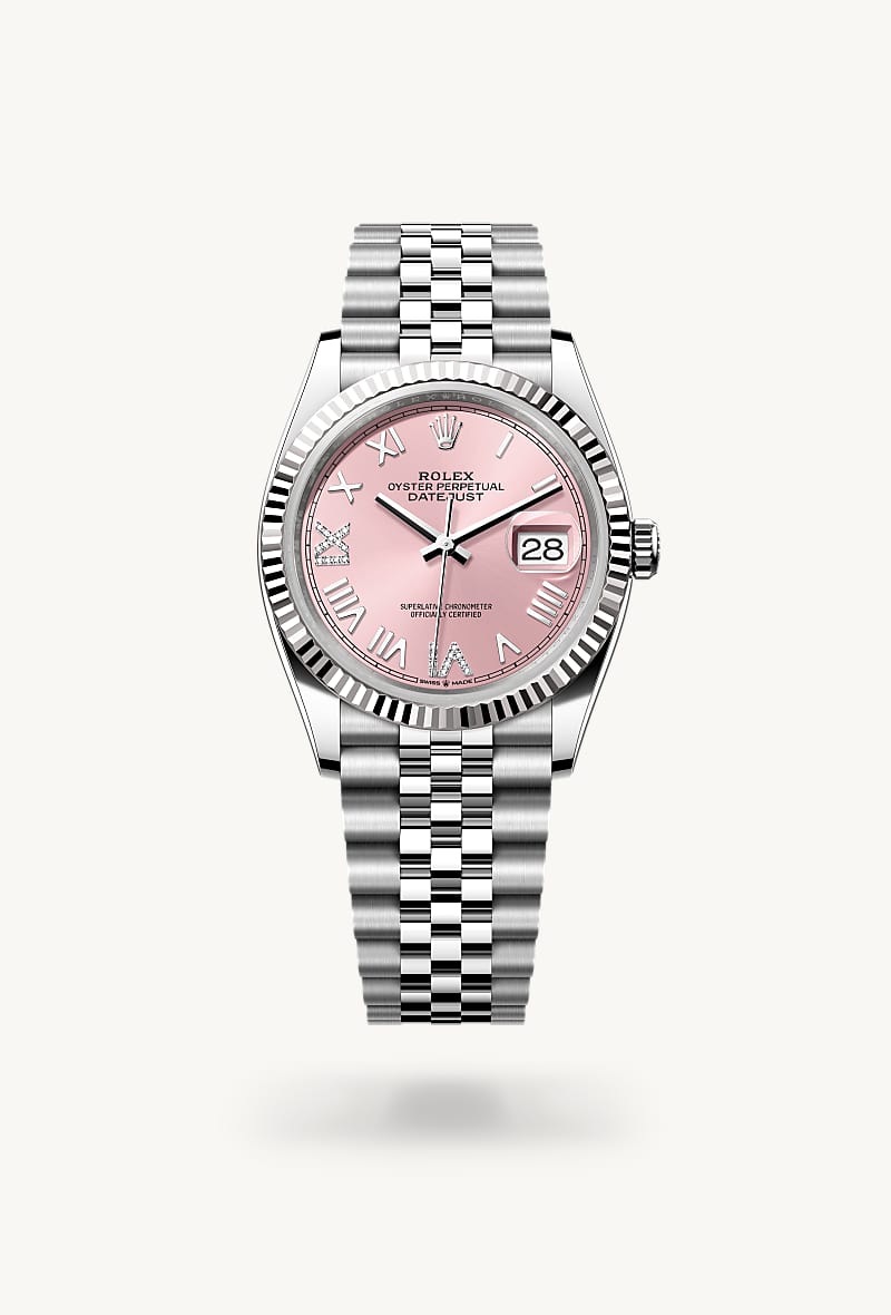 Oyster, 36 mm, Oystersteel and white gold