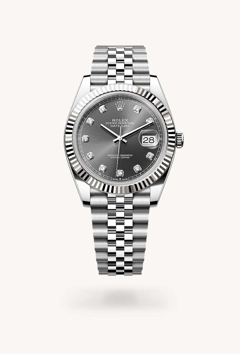 Oyster, 41 mm, Oystersteel and white gold