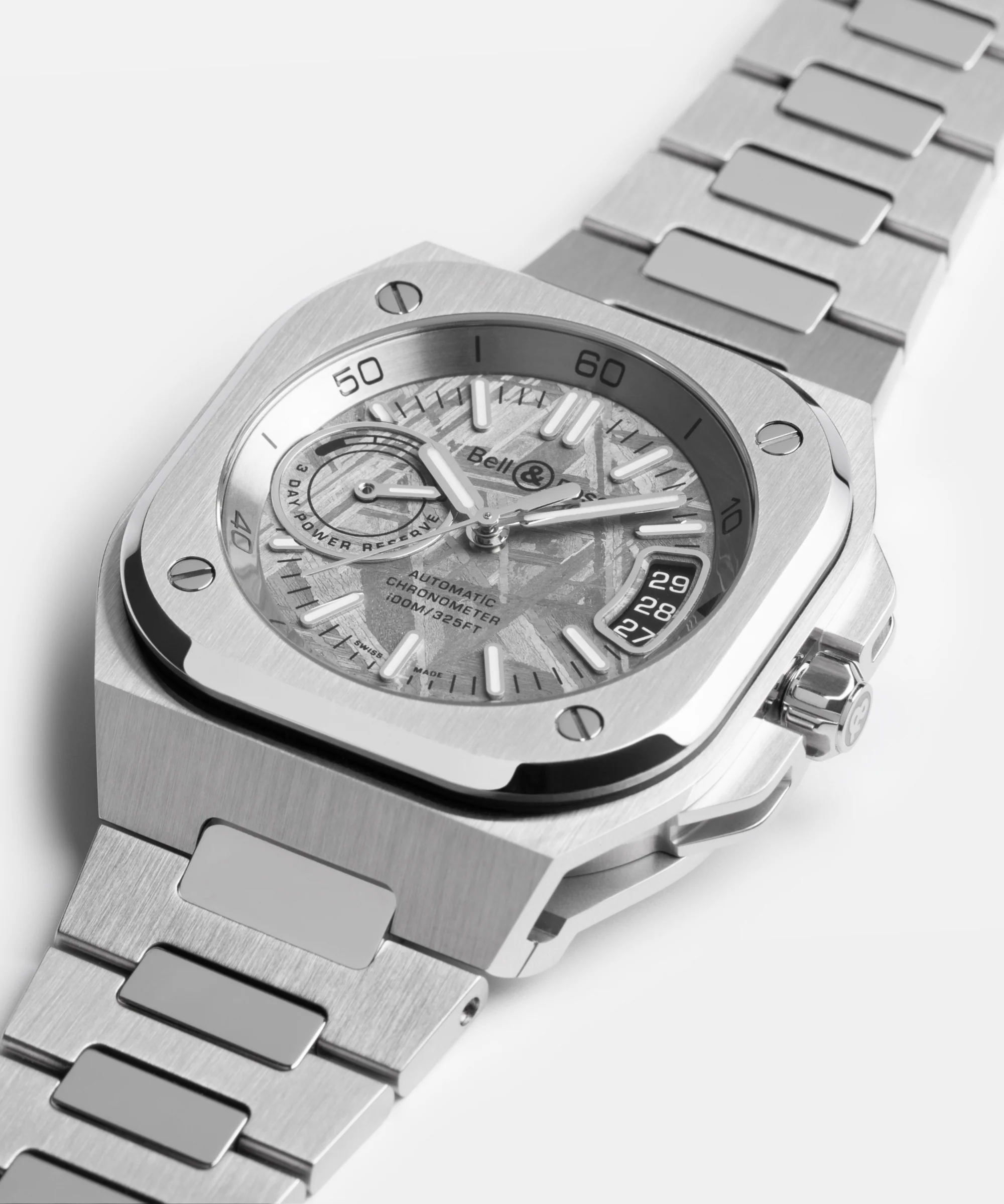 Bell & Ross BR-X5 Meteorite Laying On White Table