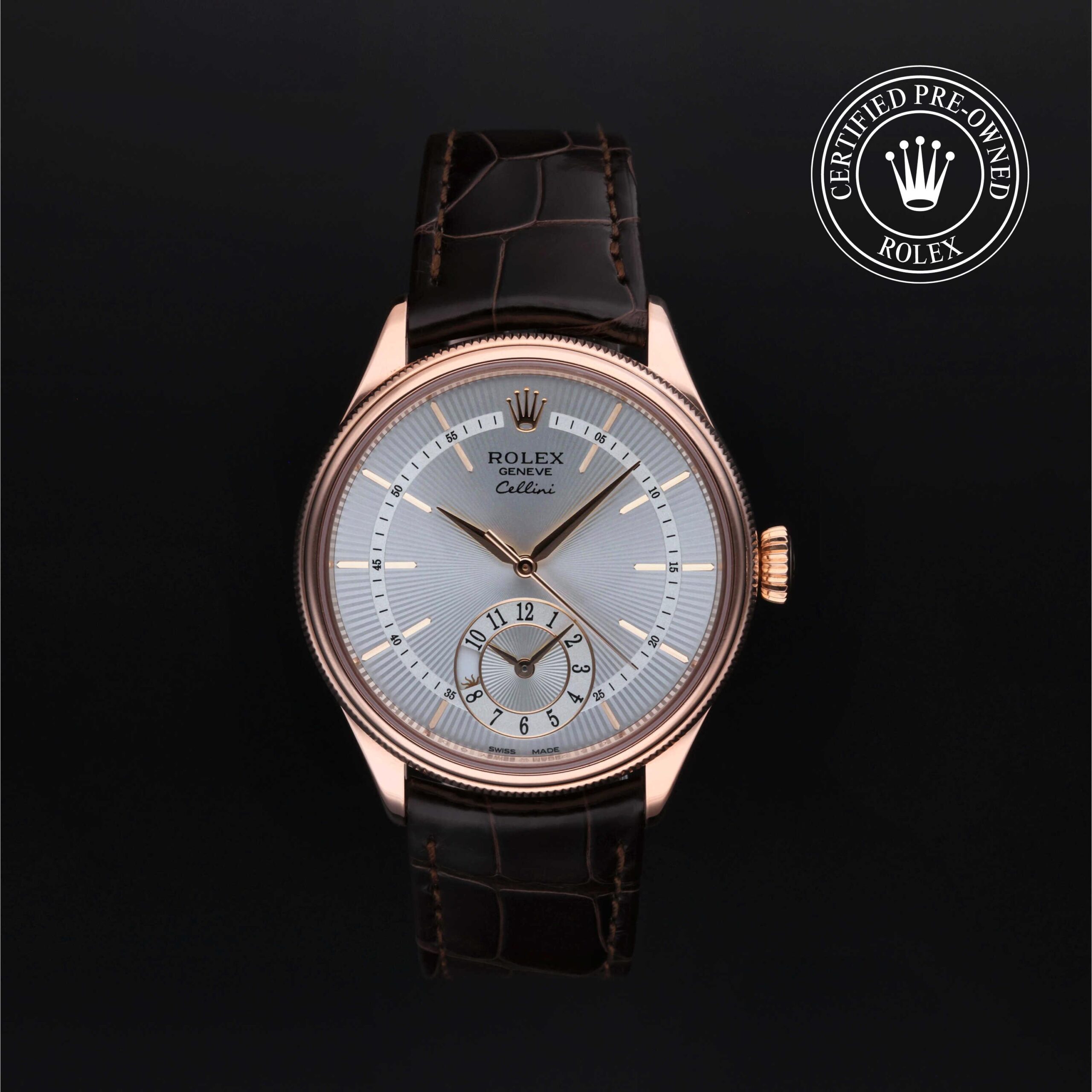 Rolex Certified Pre-Owned Cellini 39mm Everose Gold 2015 Reference 50525