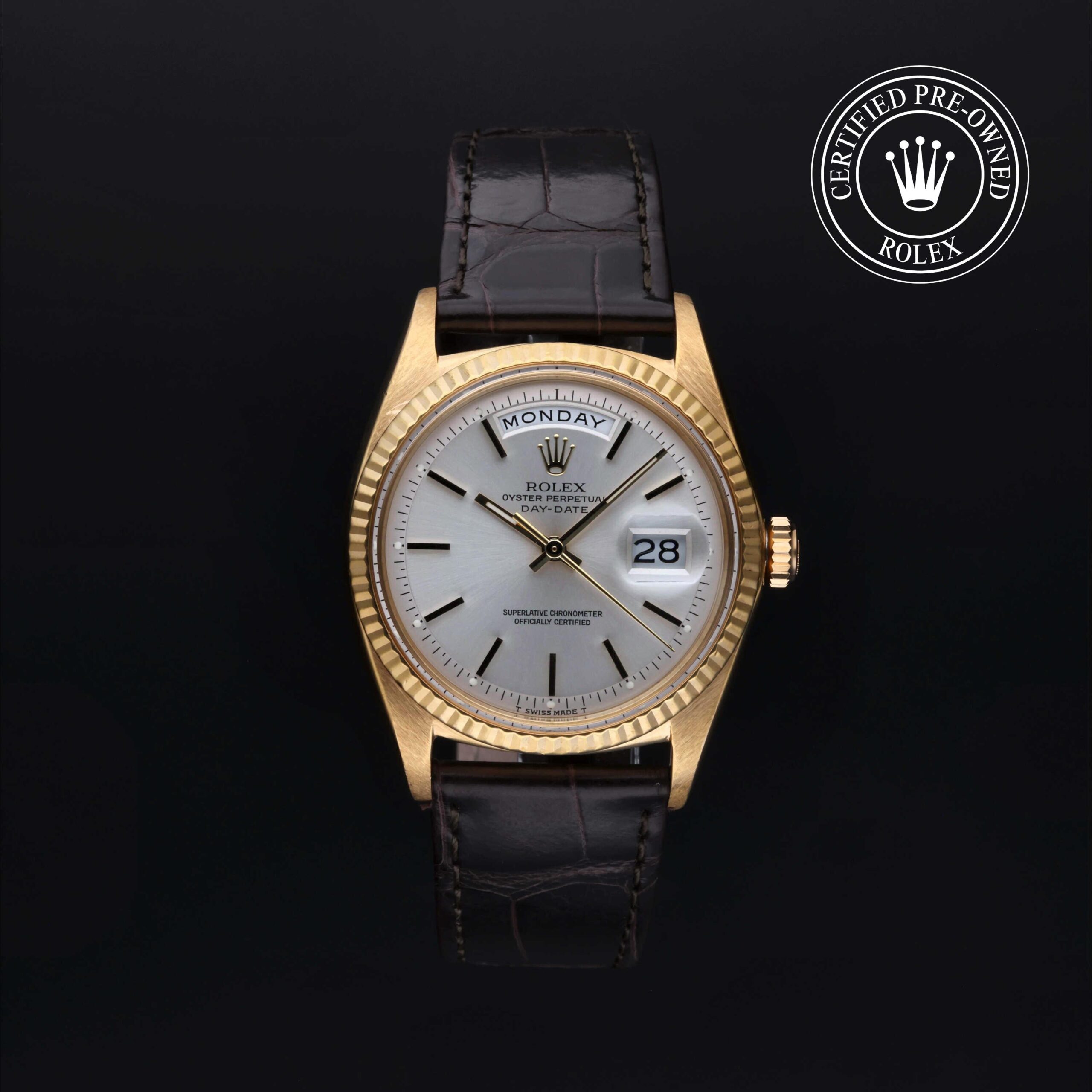 Rolex Certified Pre-Owned Day-Date 36mm Yellow Gold 1968 Reference 1803/8