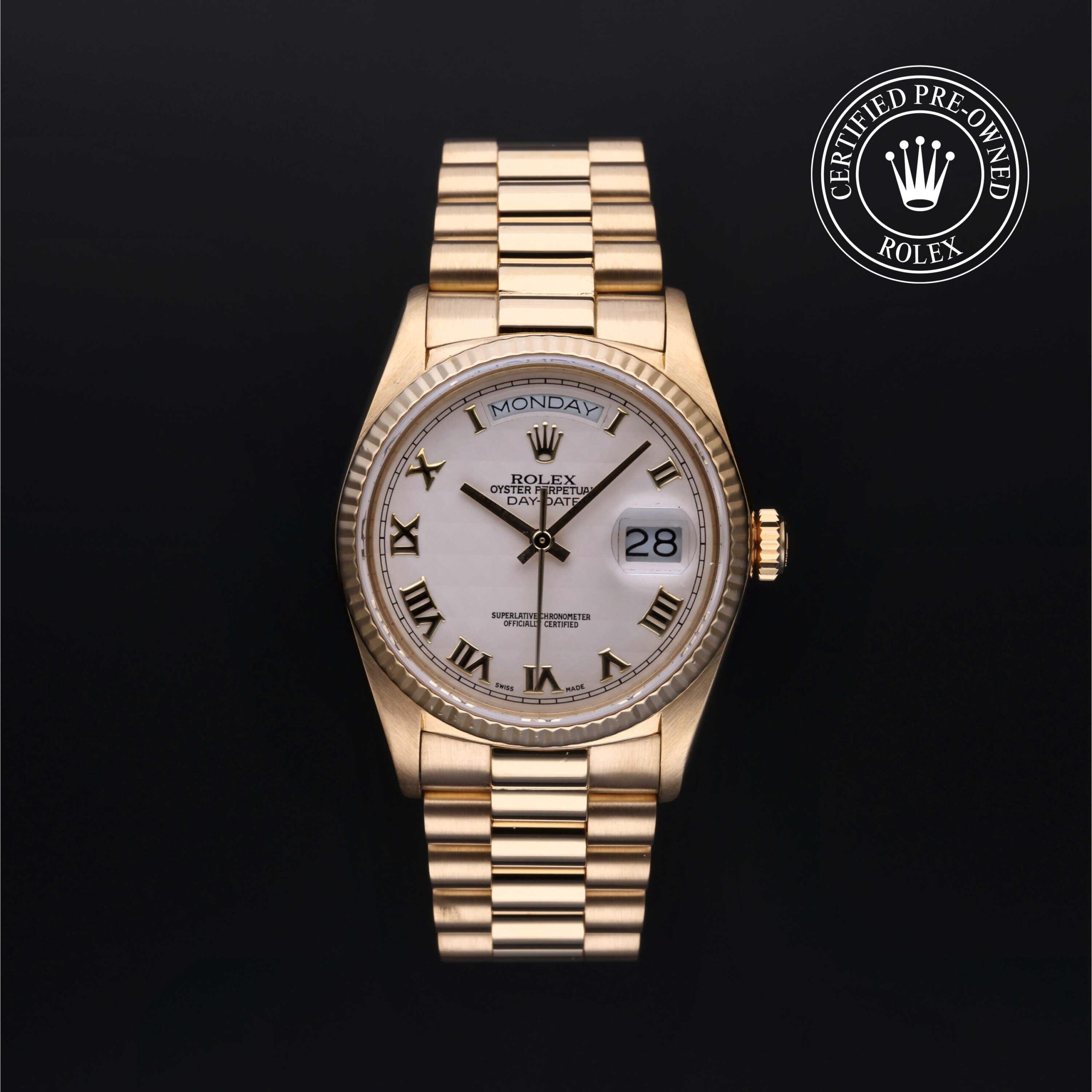 Rolex Certified Pre-Owned Day-Date 36mm Yellow Gold 1985 Reference 18038