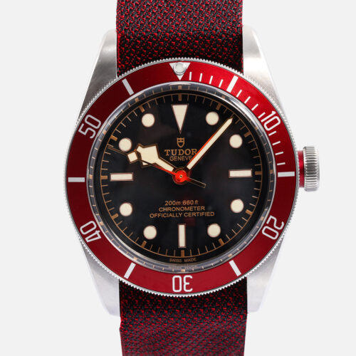 Front view of a pre-owned Tudor Black Bay 41mm (Ref. 79230R)