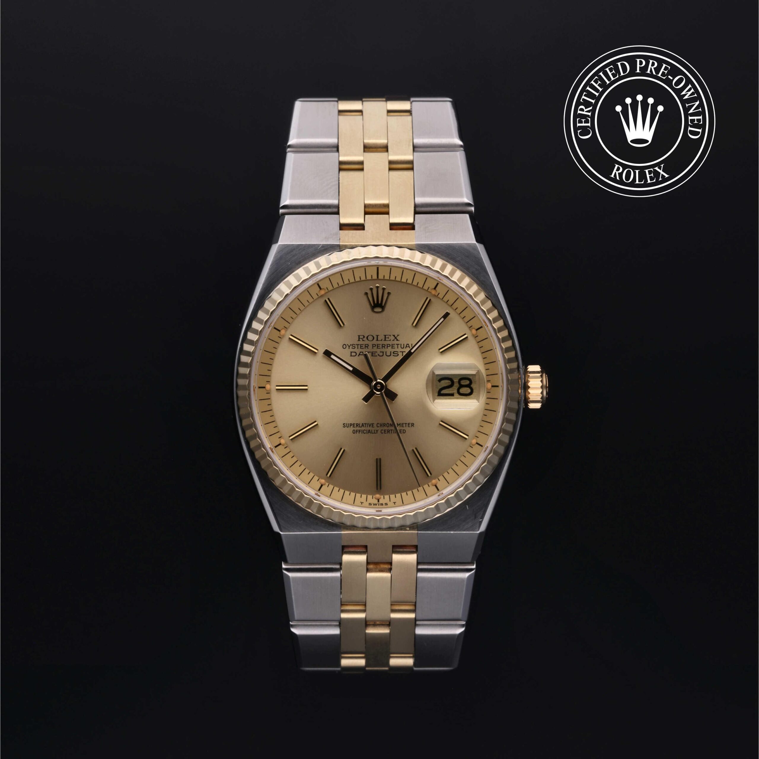 Rolex Certified Pre-Owned Datejust 36mm Yellow Rolesor Reference 1630/3