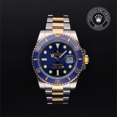 Rolex Certified Pre-Owned Submariner Date 40mm Yellow Rolesor 2016 Reference 116613LB