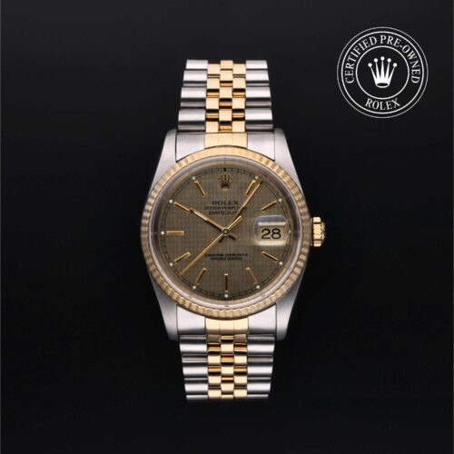 Rolex Certified Pre-Owned Datejust 36mm Yellow Rolesor 1990 Reference 16233