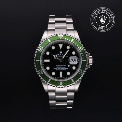 Rolex Certified Pre-Owned Submariner Date Kermit 40mm Oystersteel 2008 Reference 16610LV