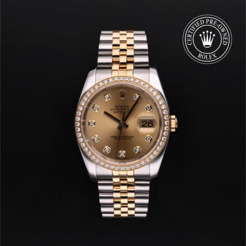 Rolex Certified Pre-Owned Datejust 36mm Yellow Rolesor 2009 Reference 116243