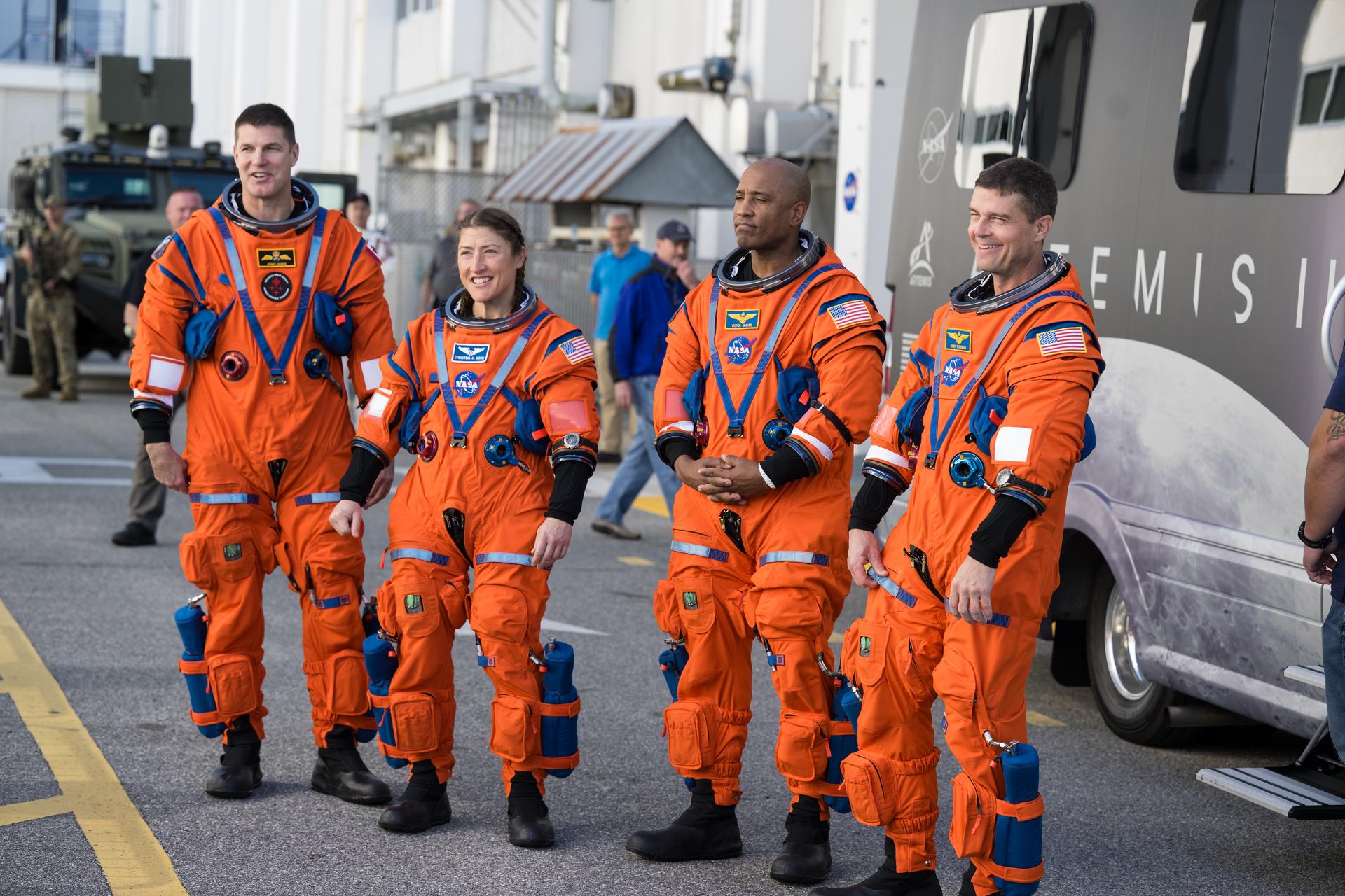 NASA artemis ii astronauts wearing Omega watches