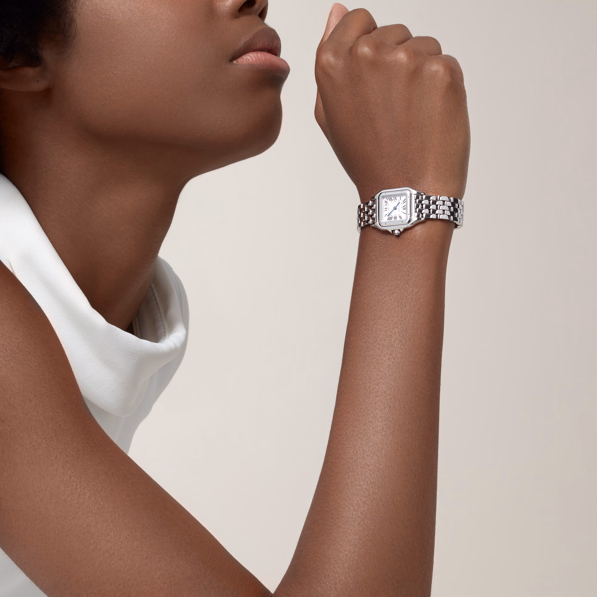 Panthère de Cartier watch on a womans wrist