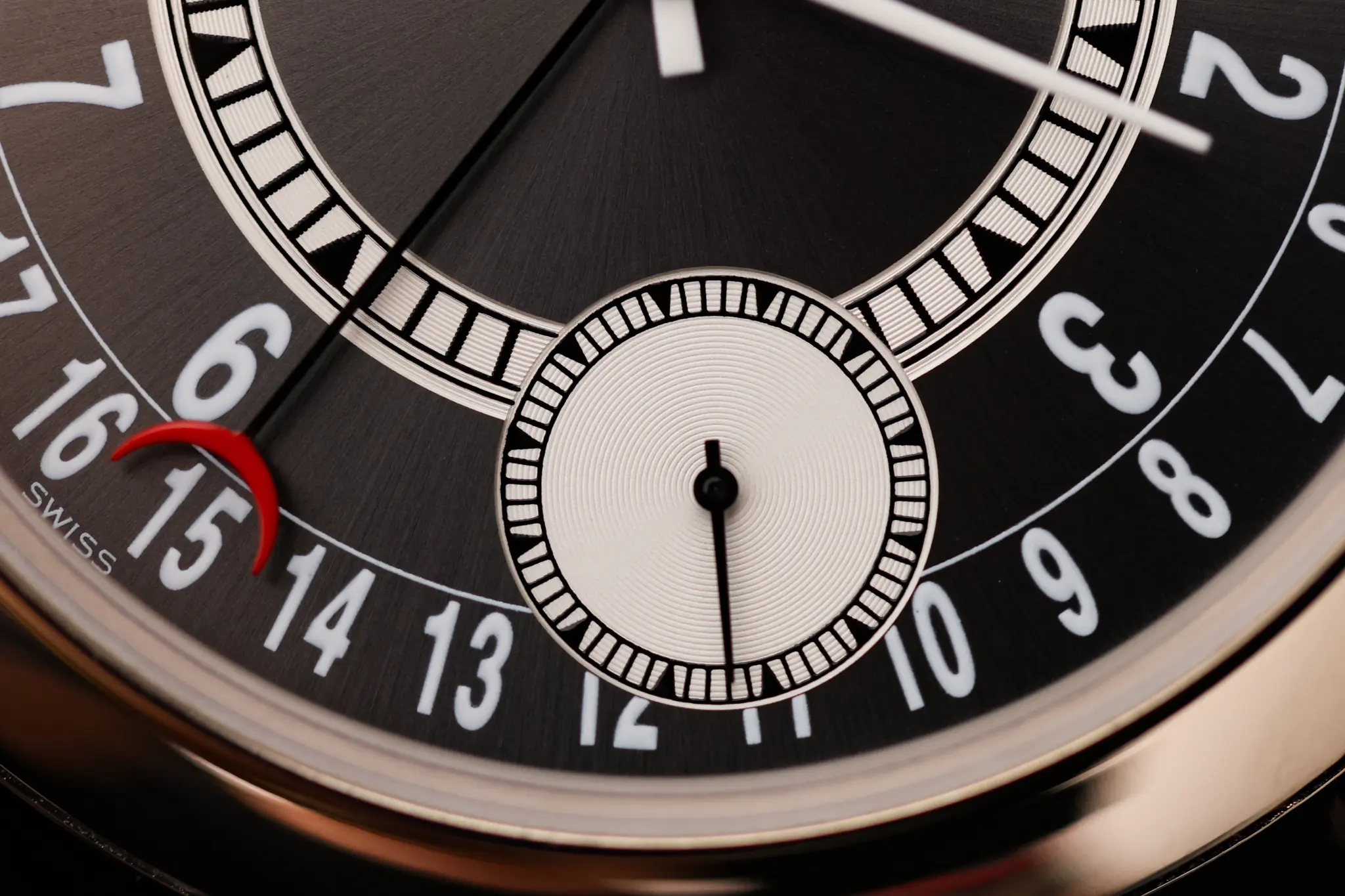 Patek Philippe Calatrava 6000G grey dial with Arabic numerals and date display