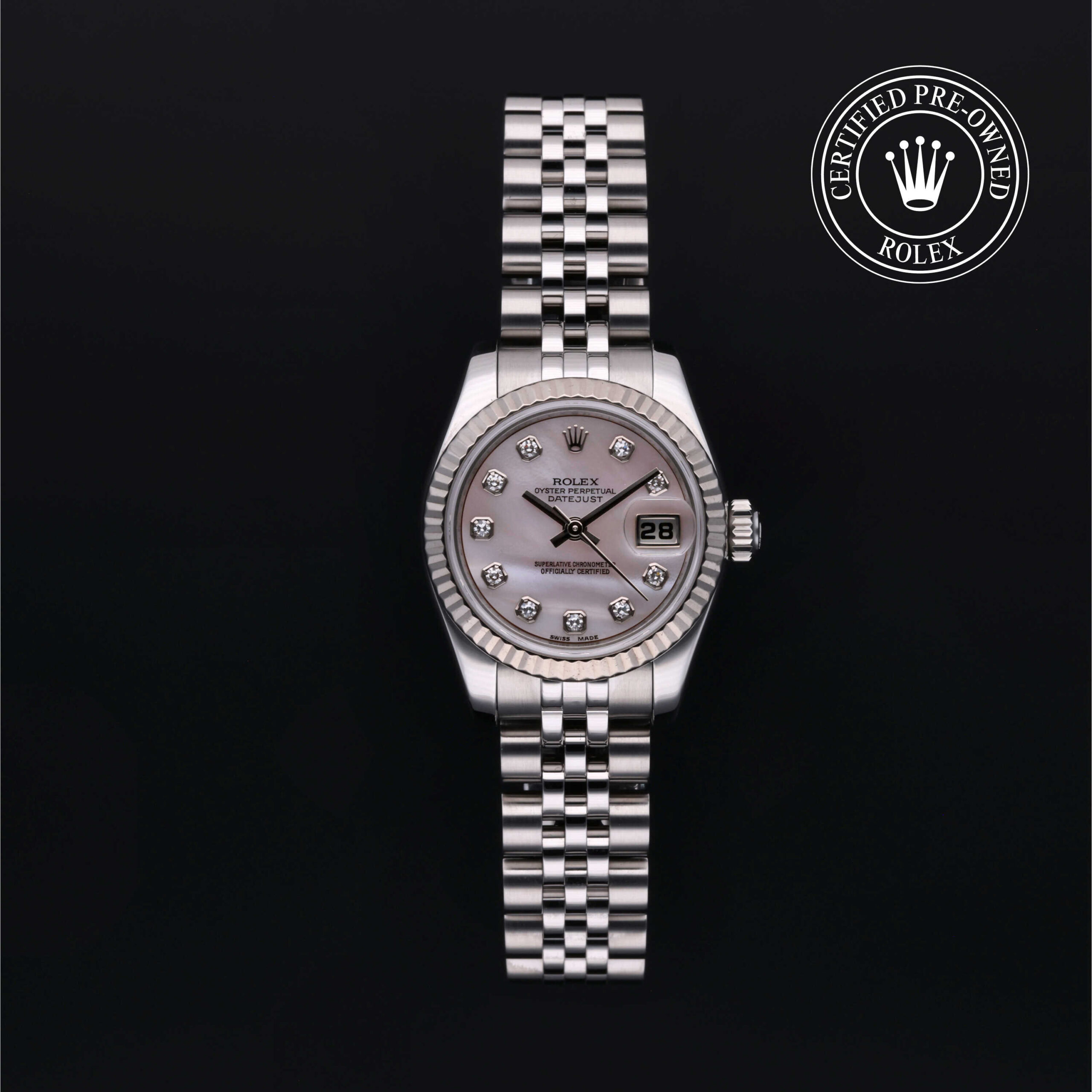 Rolex Certified Pre-Owned Lady-Datejust 26 179174 - Front View