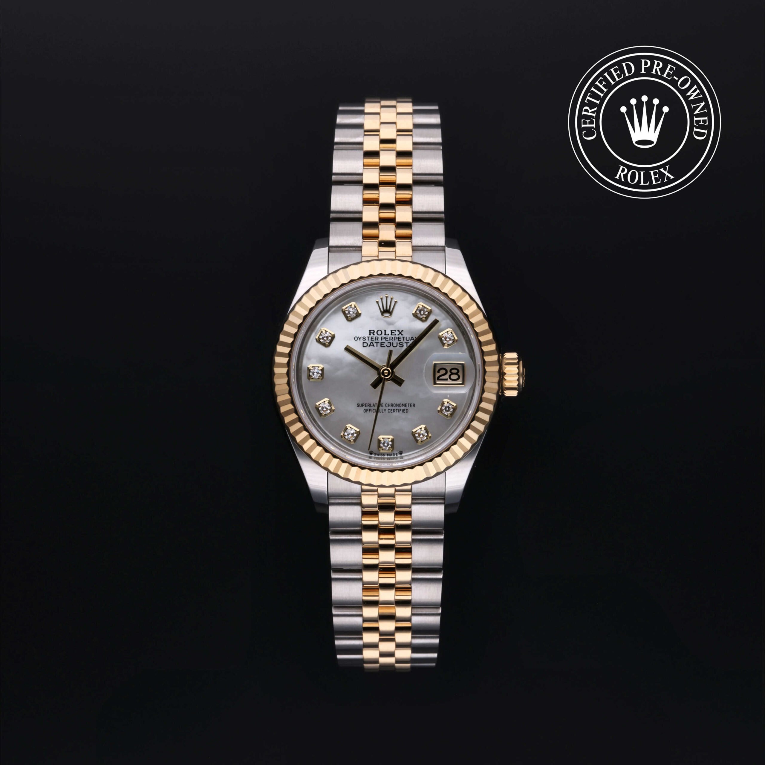 Rolex Lady-Datejust 279173 28mm with Mother-of-Pearl Diamond Dial