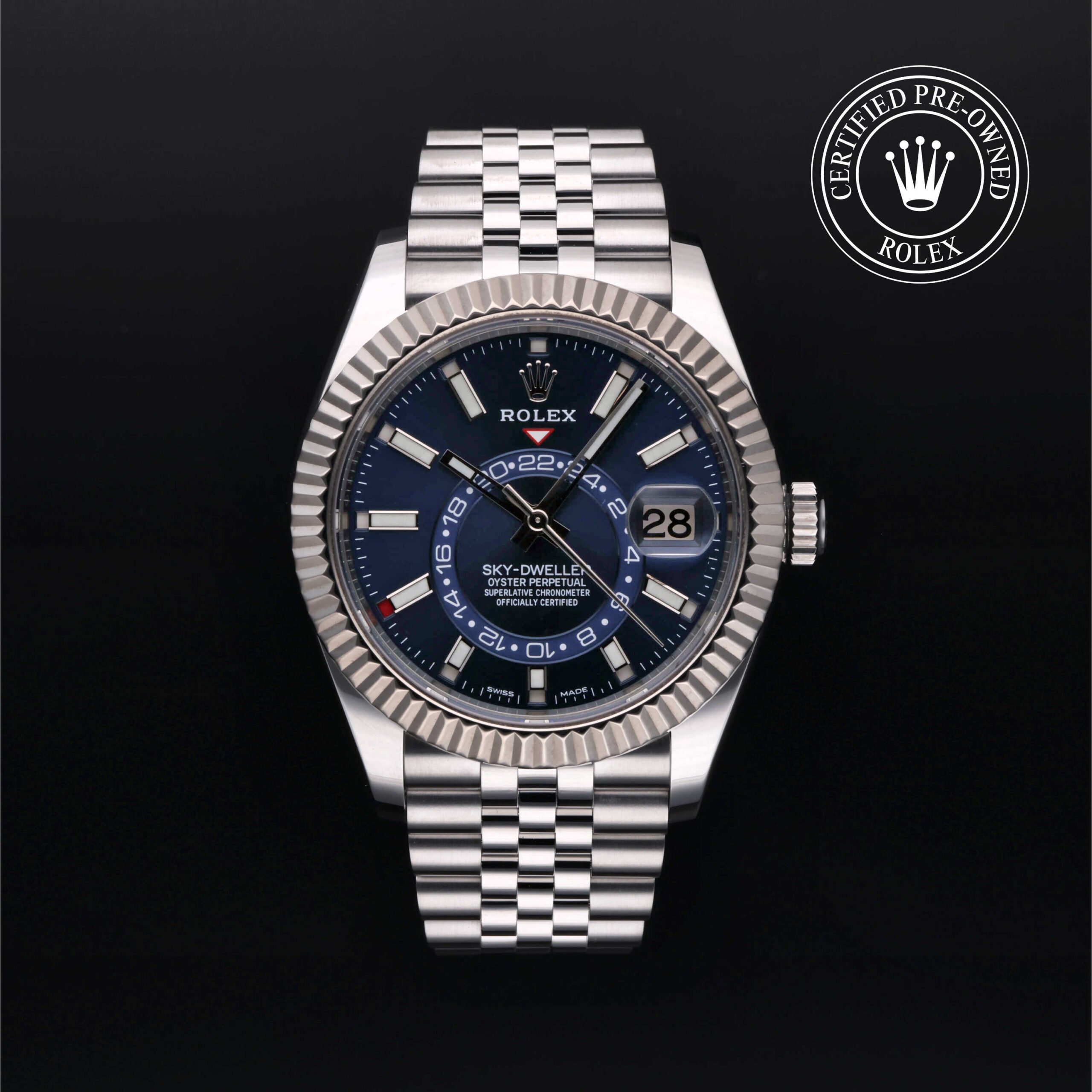 Rolex 326934 Sky-Dweller 42mm with Bright Blue Dial