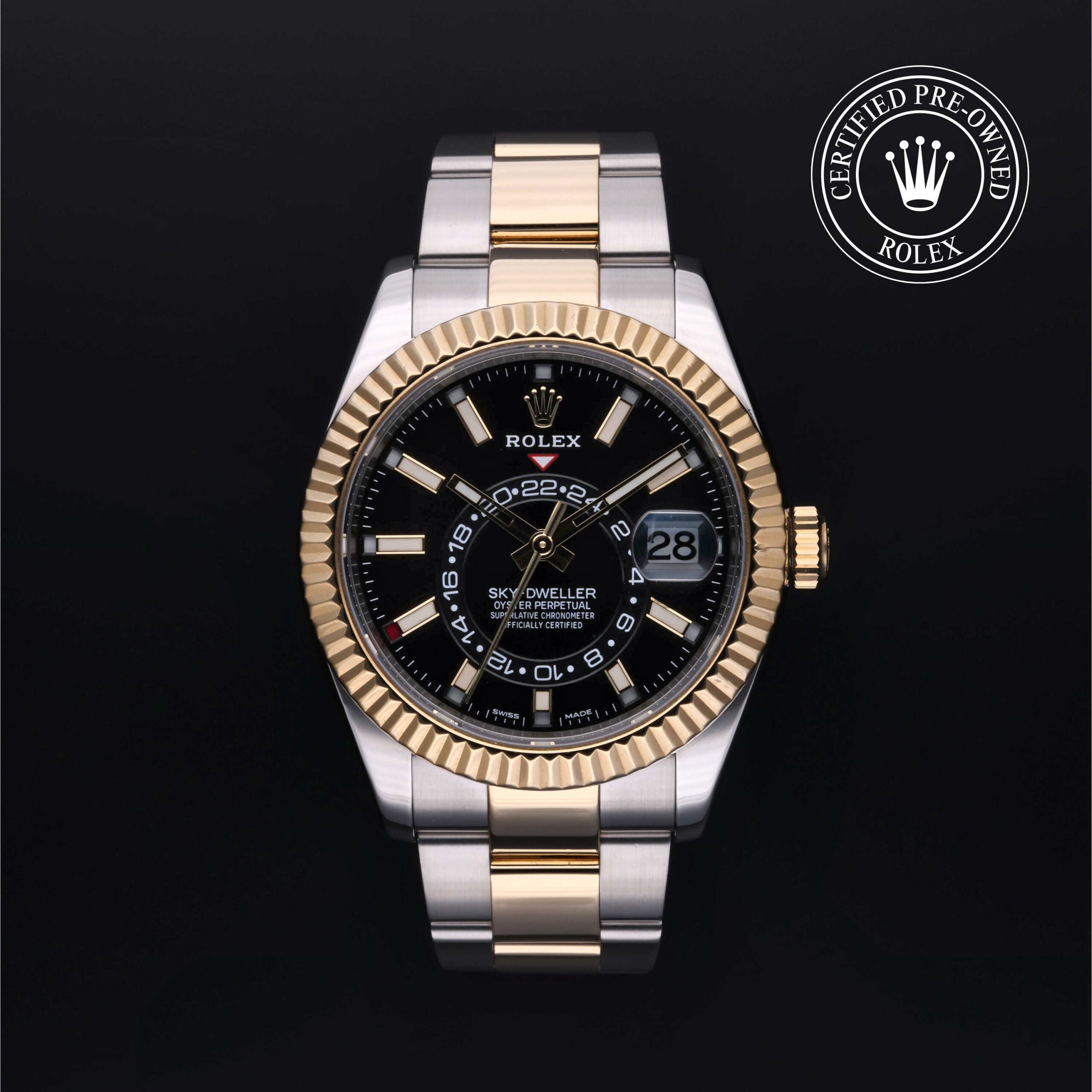 Rolex 326933 Sky-Dweller Bright Black Dial 42mm