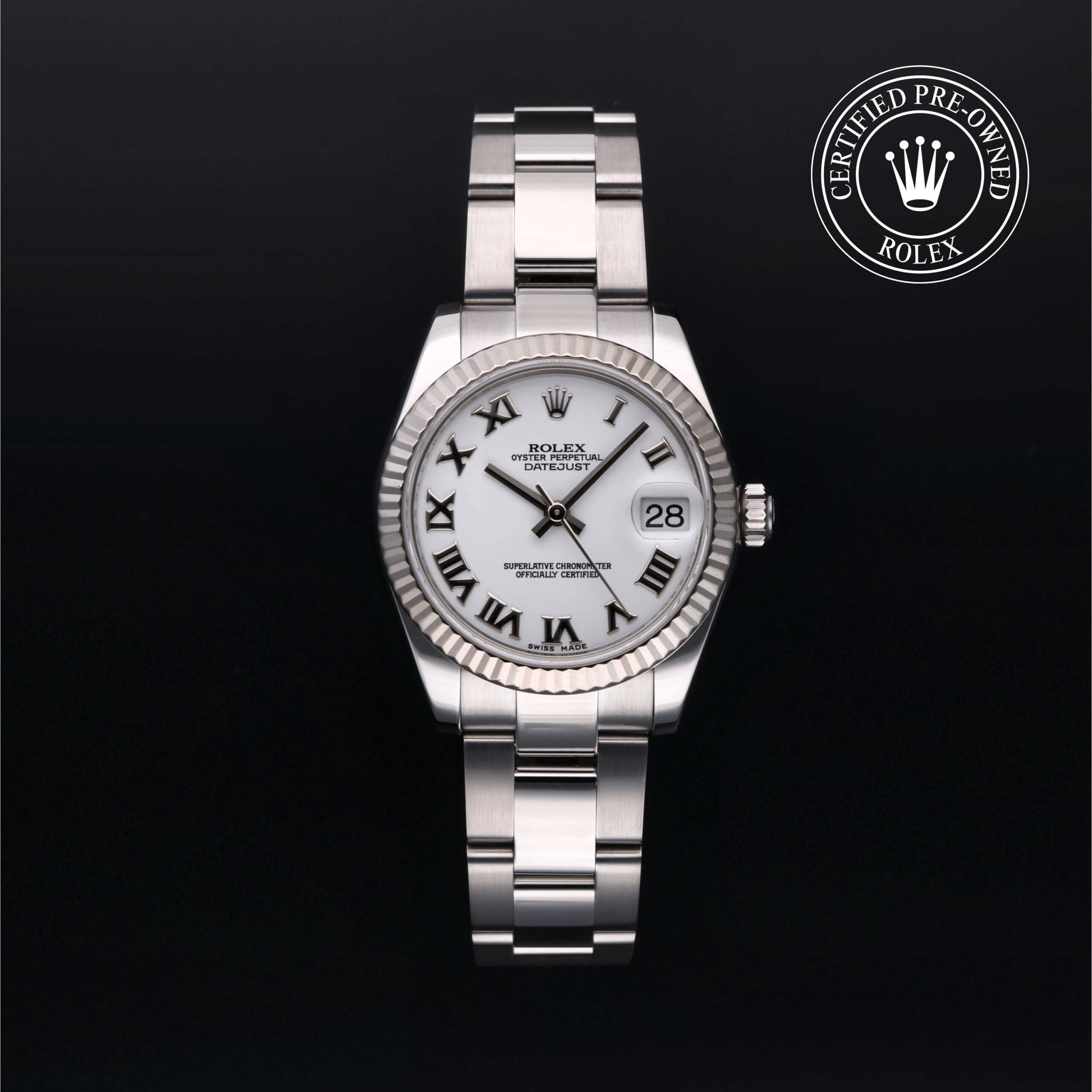 Rolex 178274 Datejust 31 white Roman dial