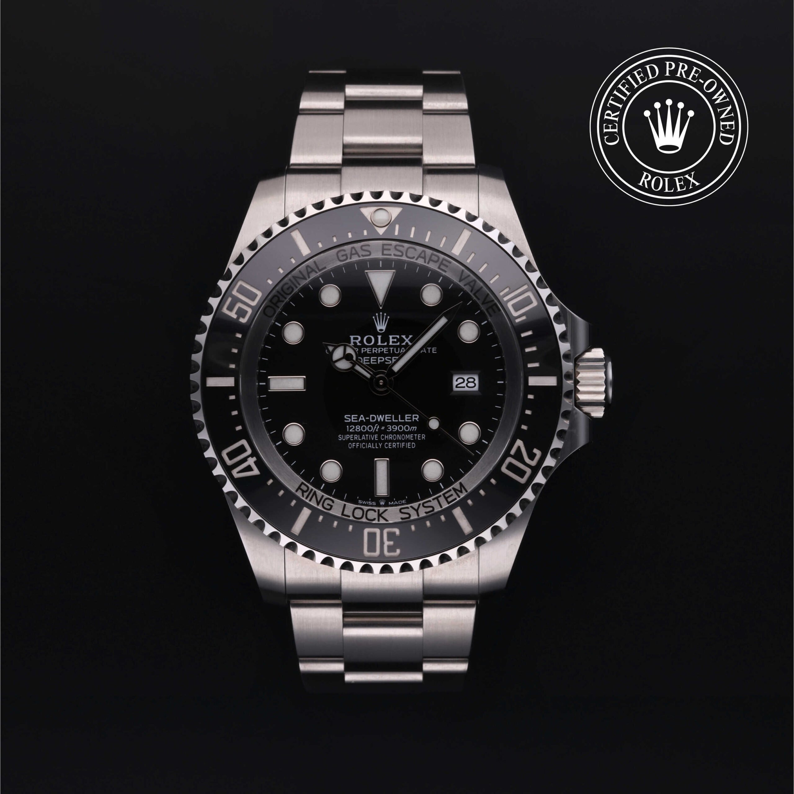 Rolex Deepsea 126660 with black dial and rotatable bezel