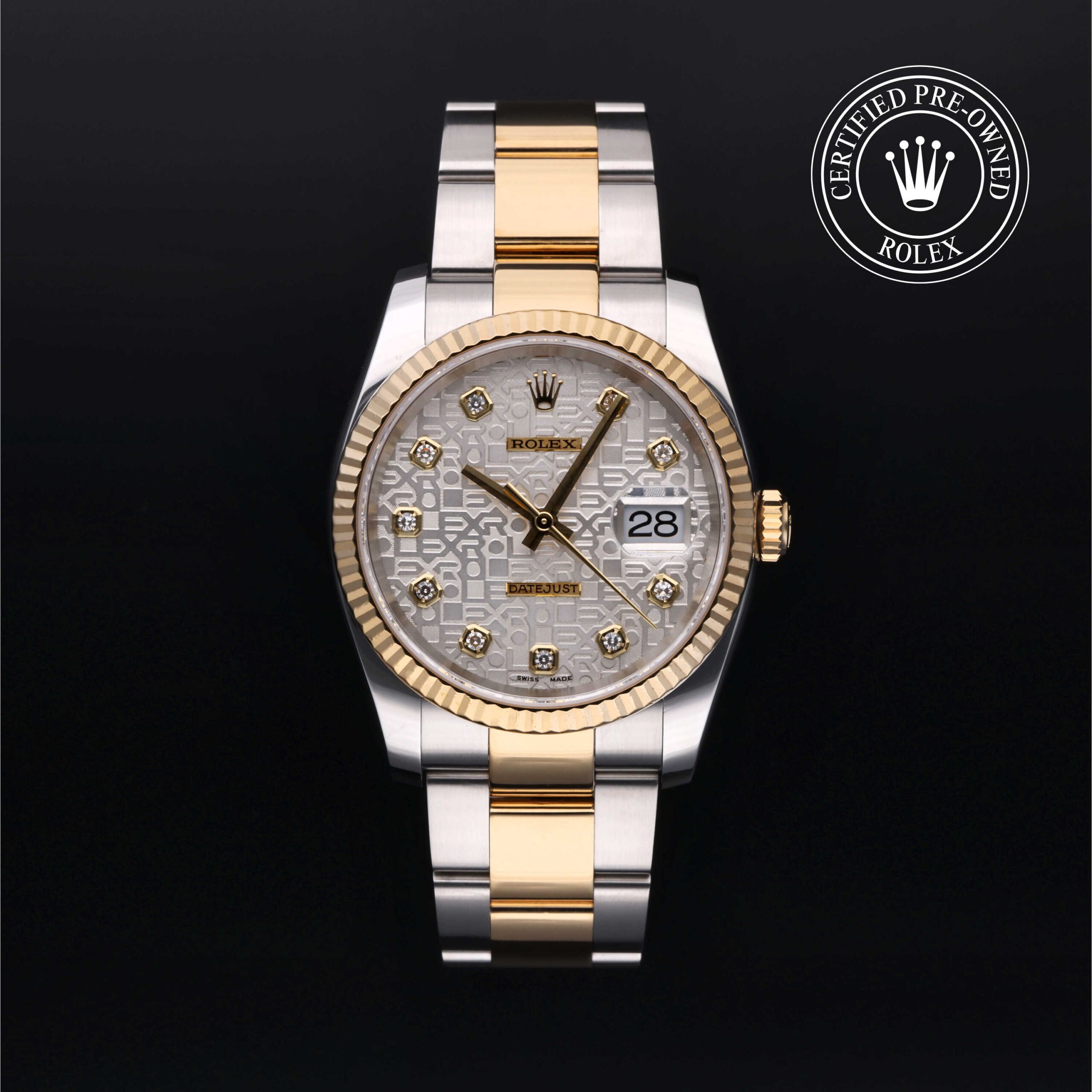 Rolex 116233 Datejust 36 silver Jubilee diamond dial