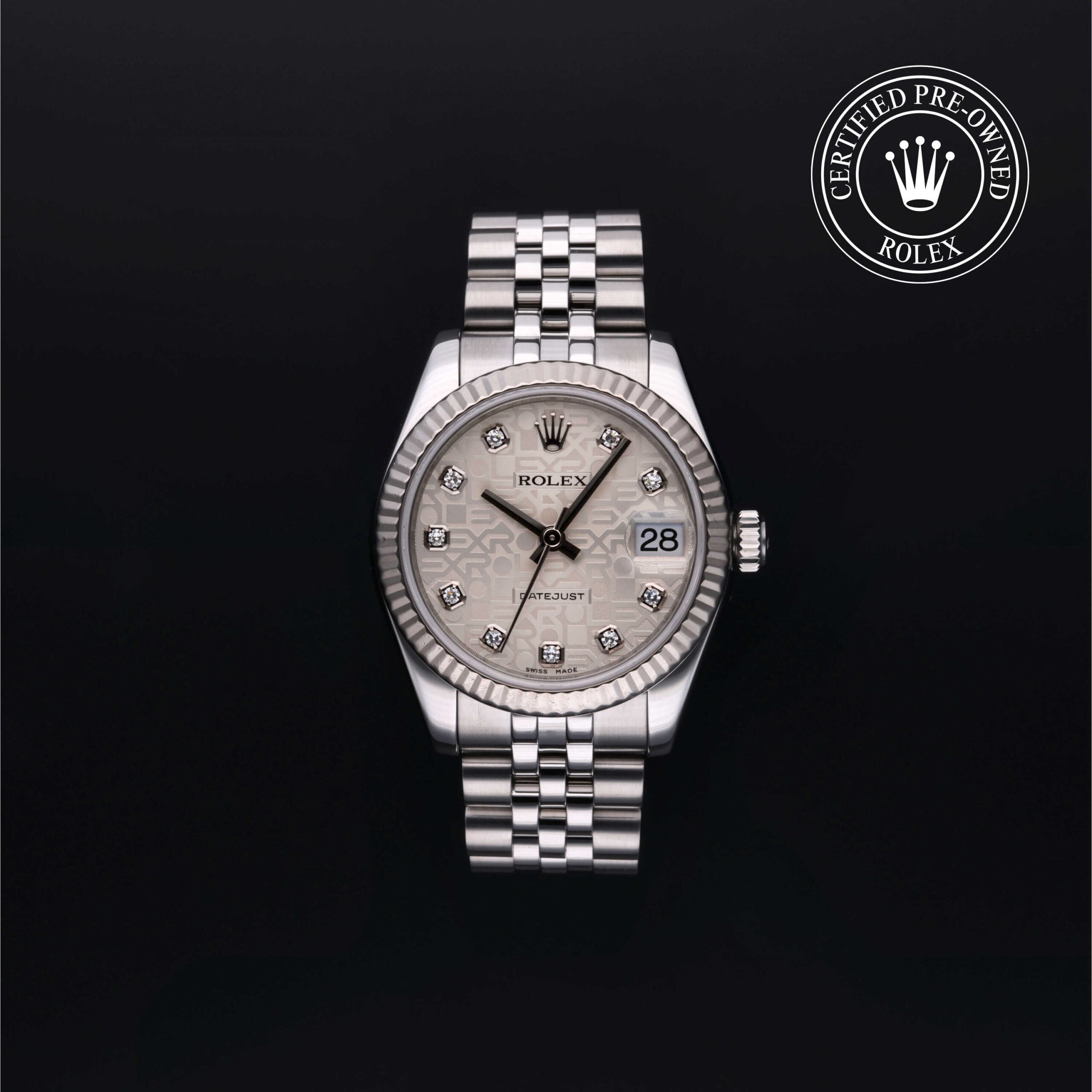 Rolex Datejust 31 178274 with silver Jubilee diamond dial