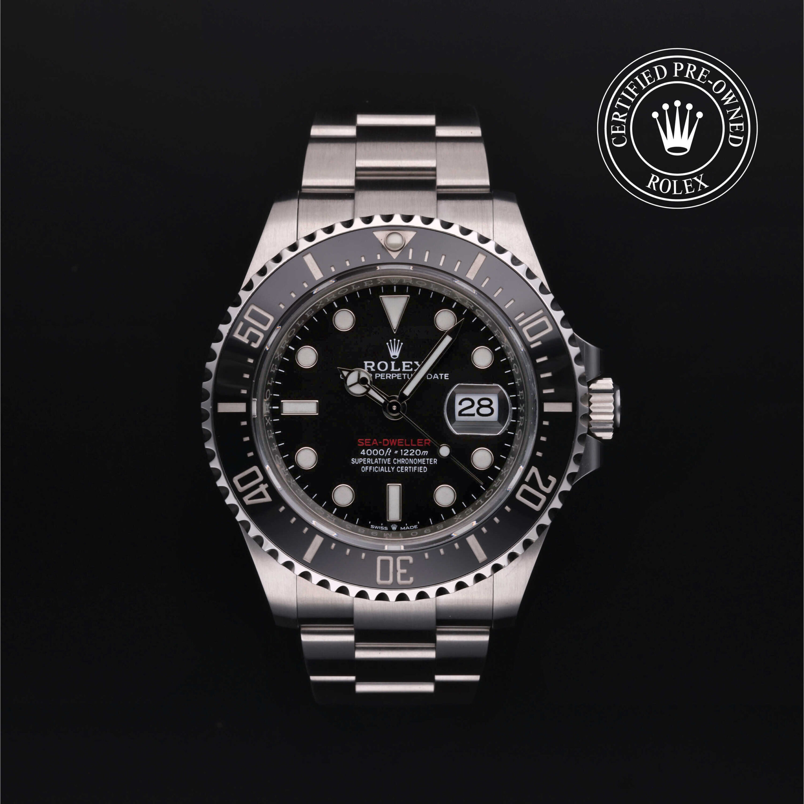 Rolex Sea-Dweller 126600 Intense Black Dial 43mm