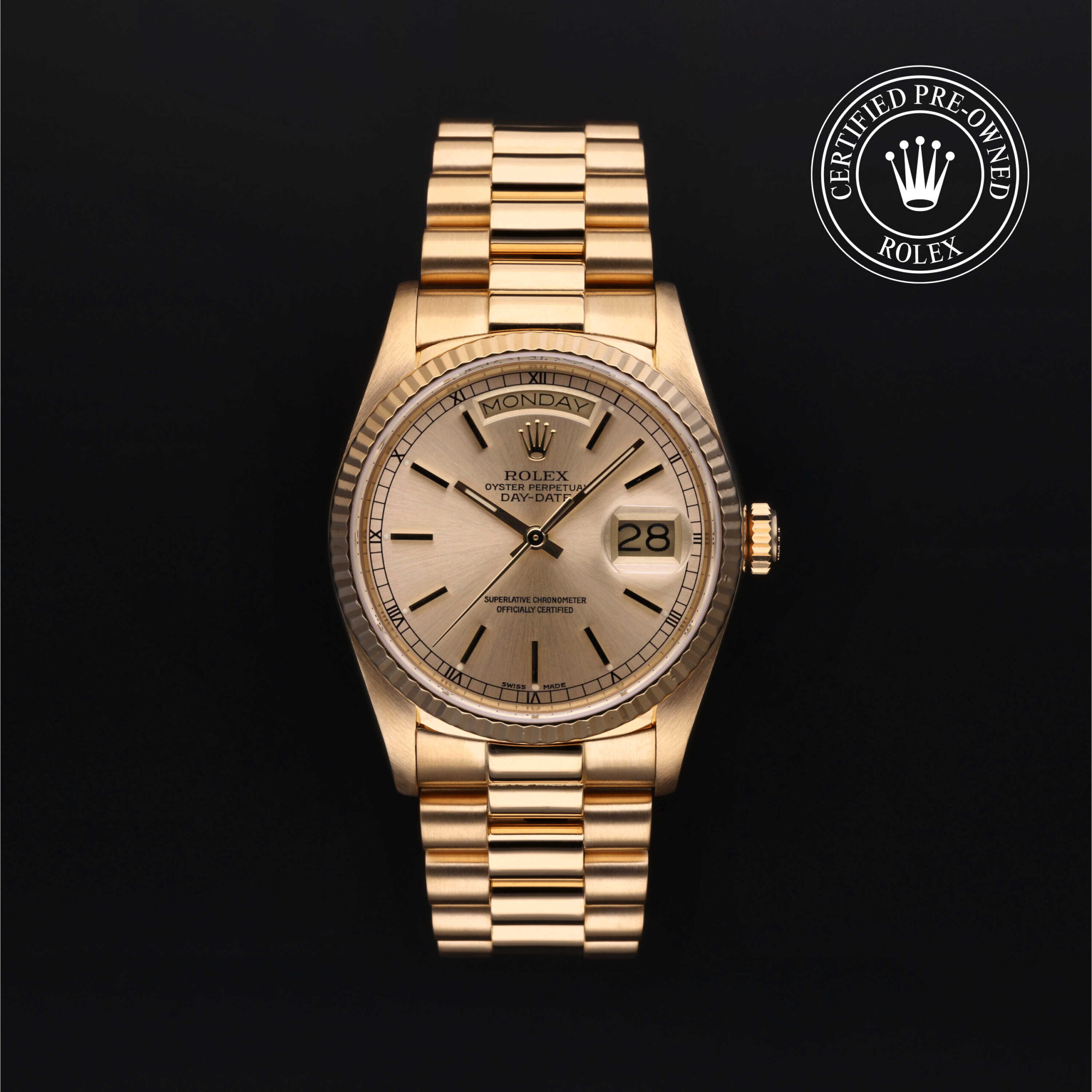 Rolex 18038 Day-Date 36 Metallic Champagne Dial