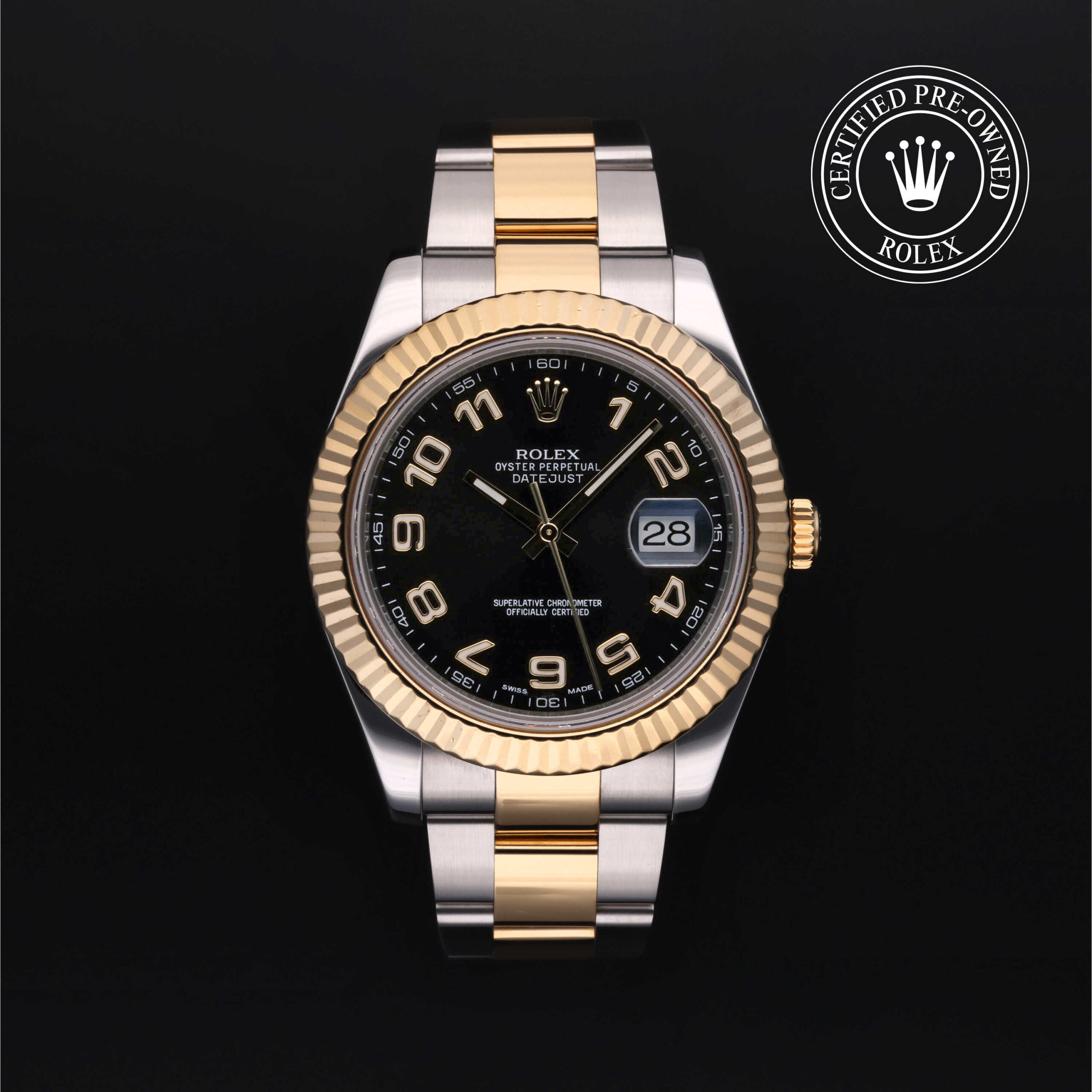 Rolex 116333 Datejust II Black Arabic Dial