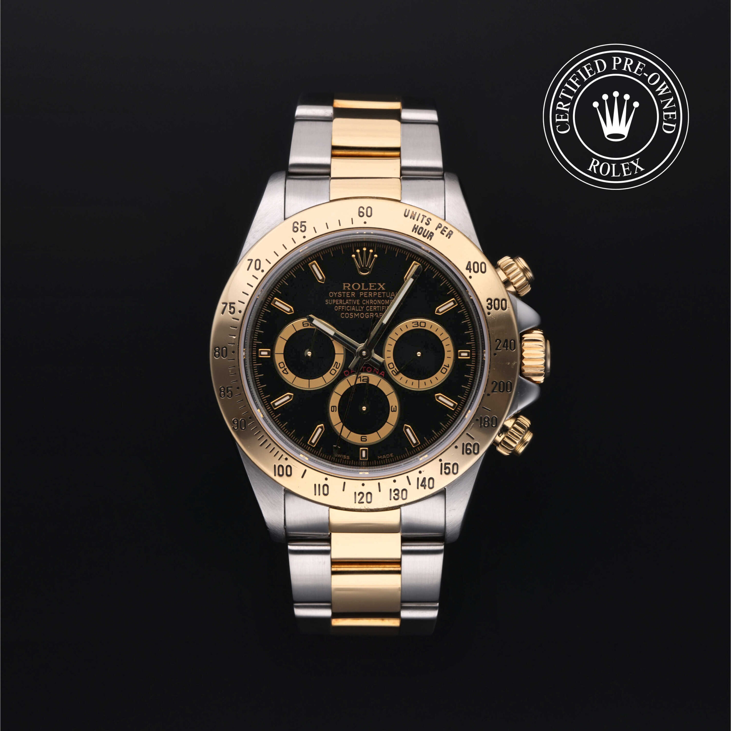 Rolex Daytona 16523 Black Dial Yellow Rolesor 40mm