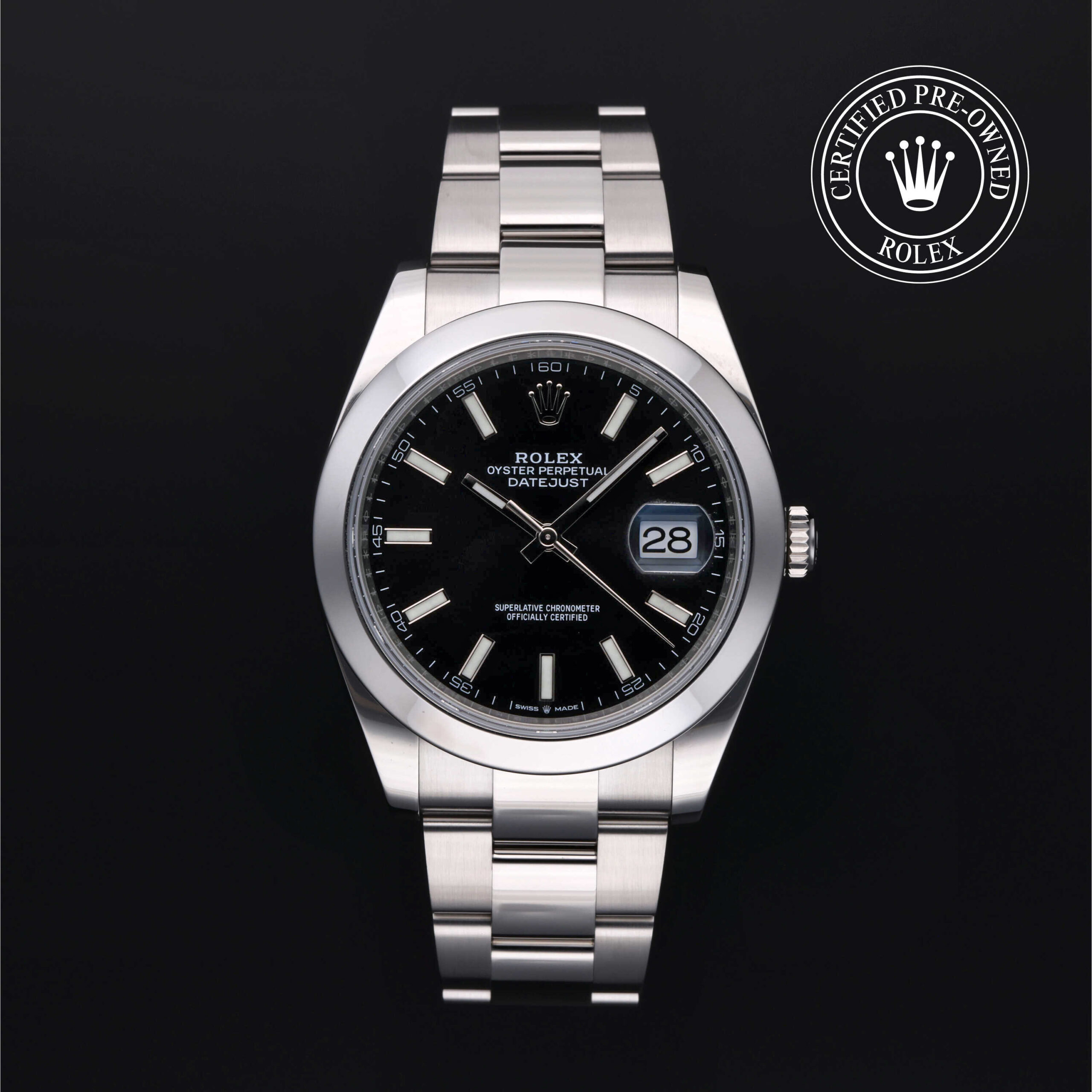 Rolex Datejust 41 126300 Black Dial Oyster Bracelet