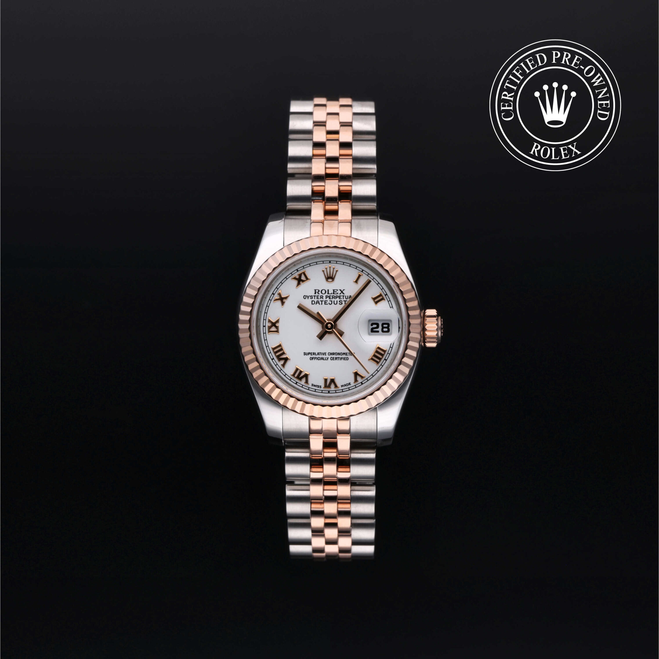 Rolex Lady-Datejust 179171 Certified Pre-Owned Front View