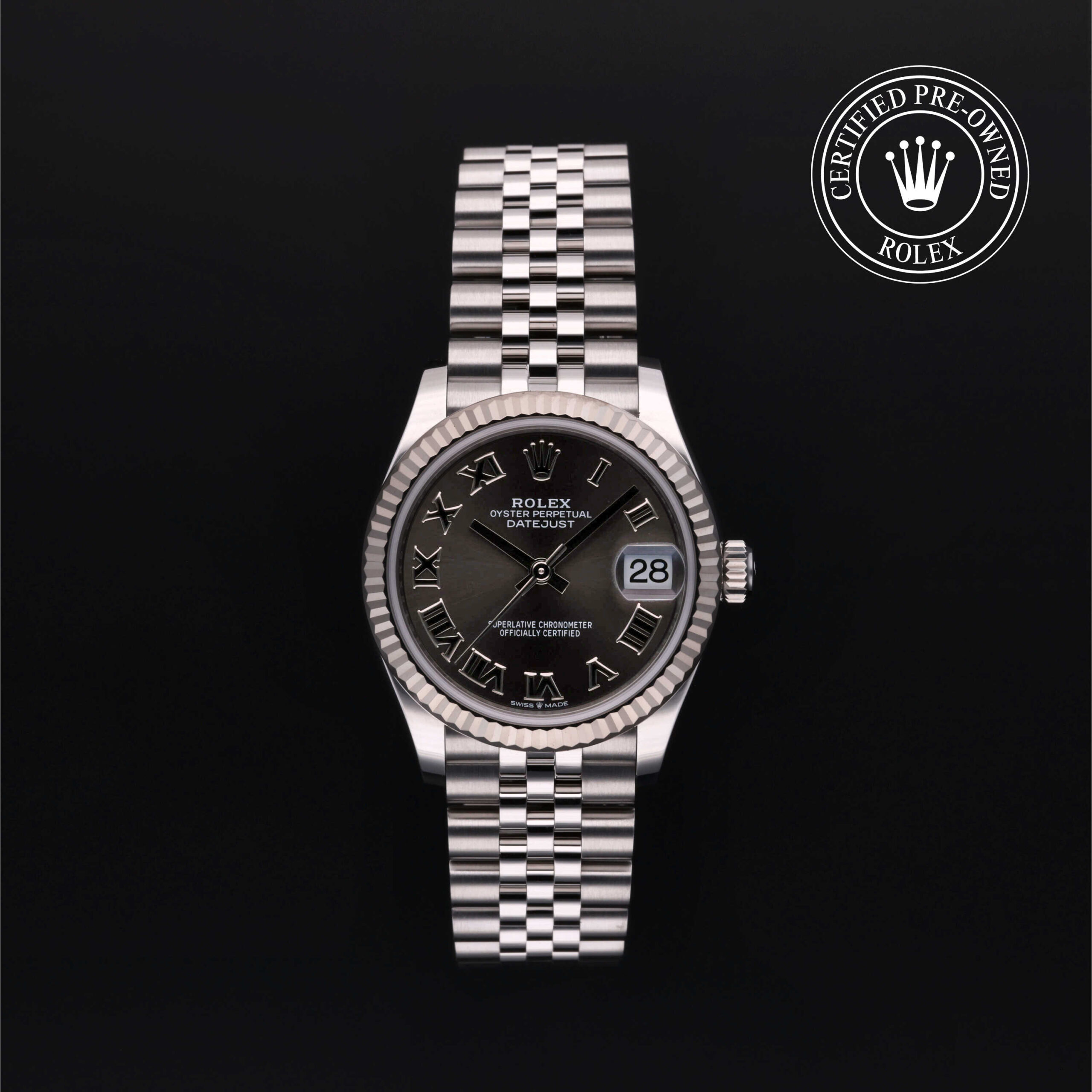 Rolex Datejust 31 278274 Certified Pre-Owned Front View