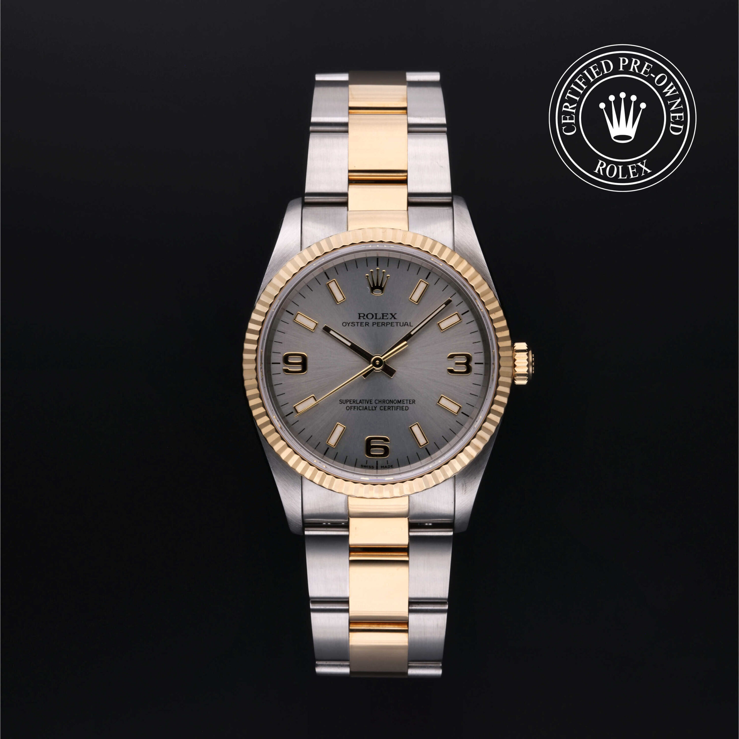Rolex 14233 Certified Pre-Owned Oyster Perpetual 34 Steel Dial