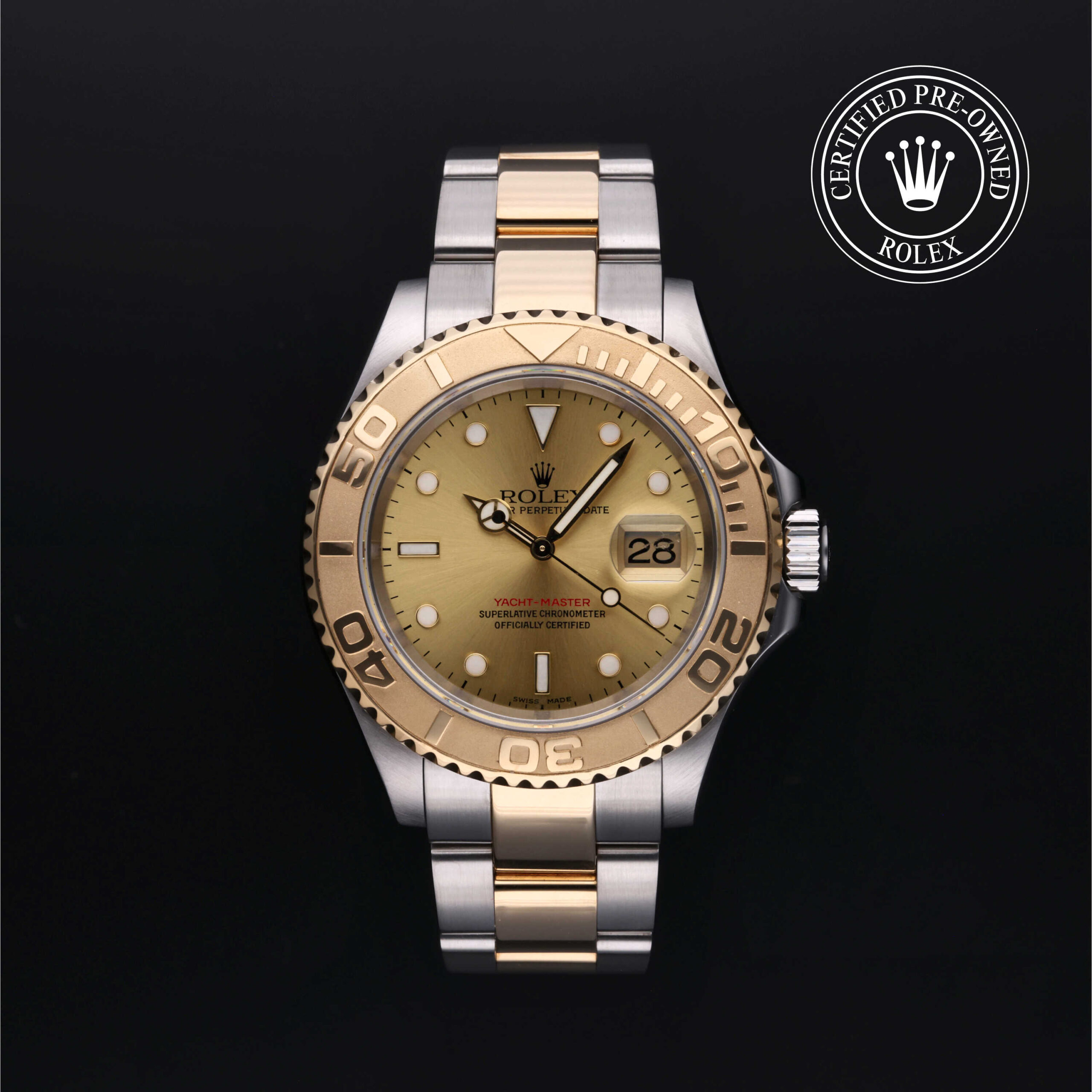 Rolex Yacht-Master 16623 Certified Pre-Owned Front View