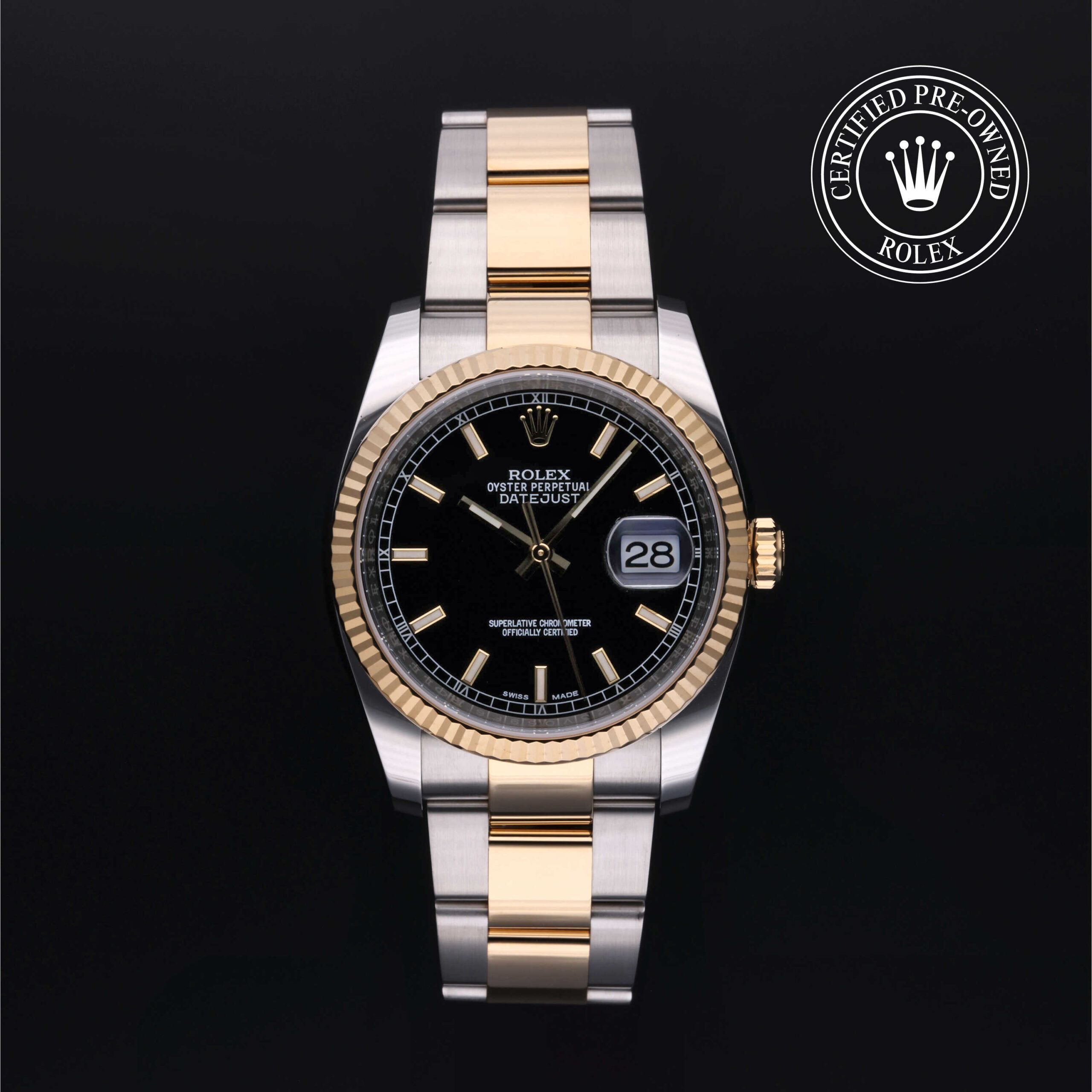 Rolex 116233 Datejust 36 Black Dial